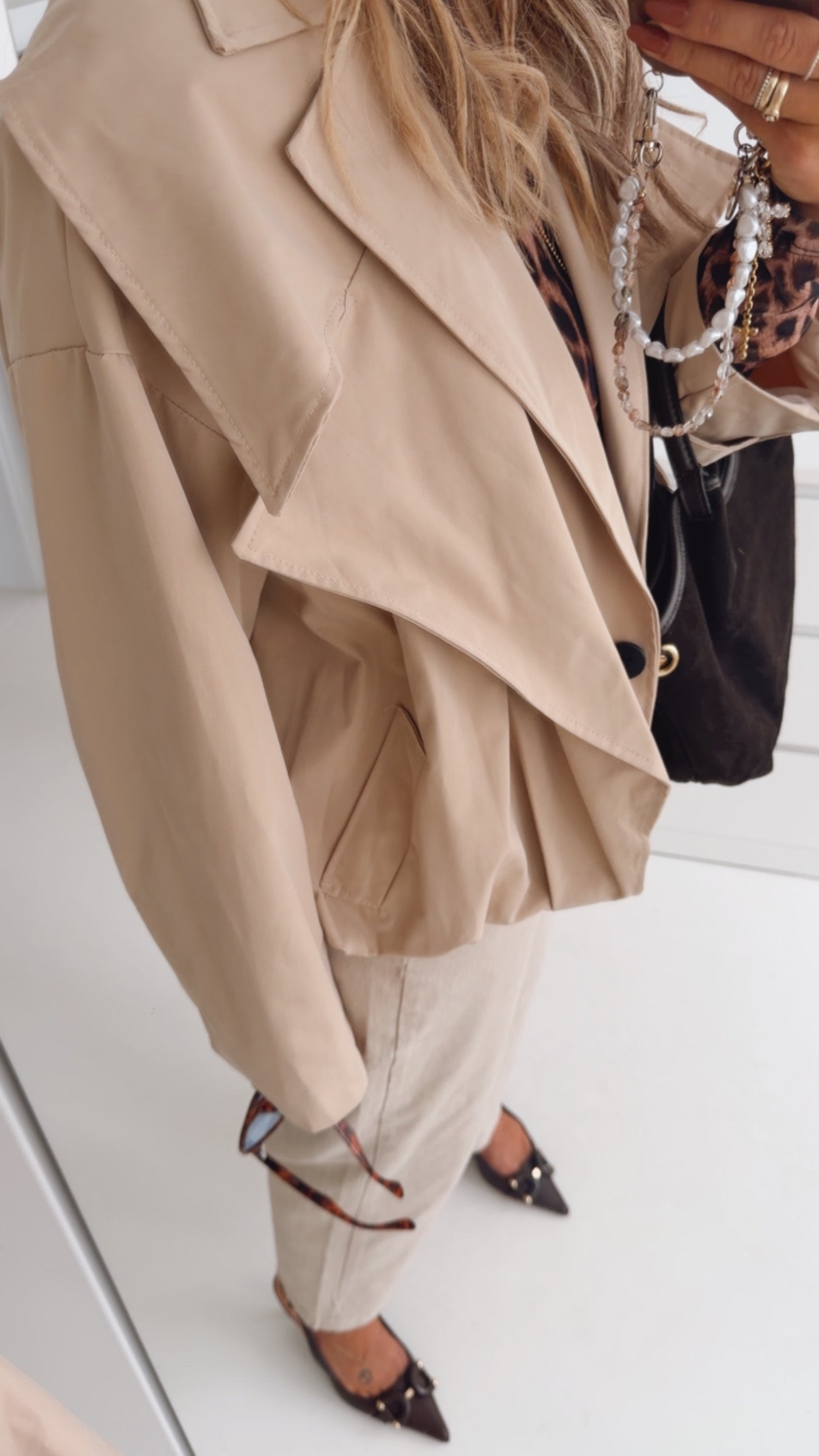 Trench Jacke Midi