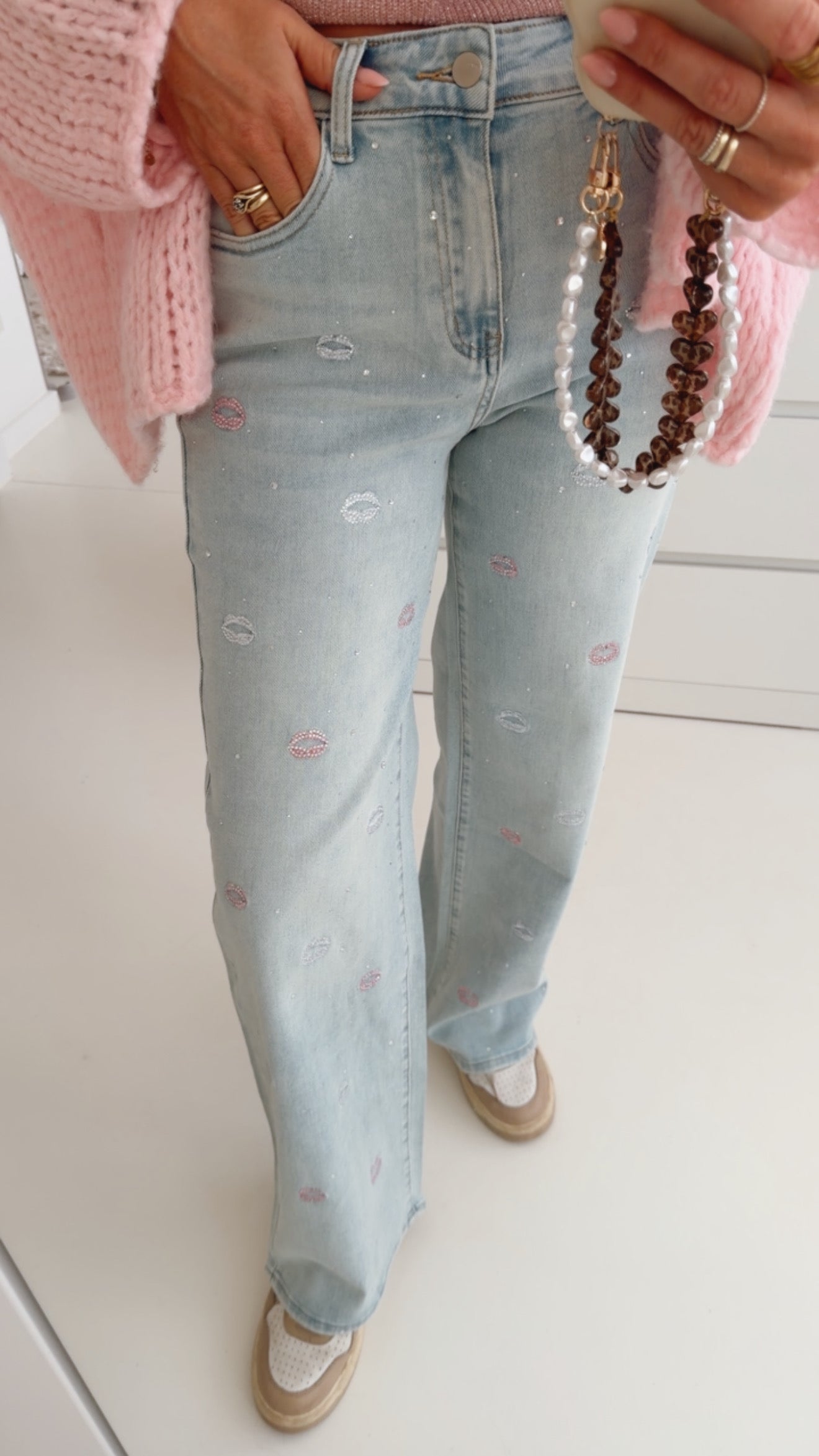 Jeans Glitter Lips