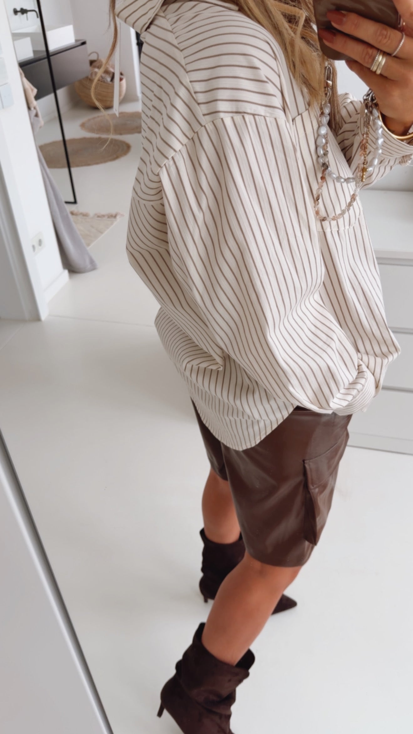 Streifen Hemd Pocket