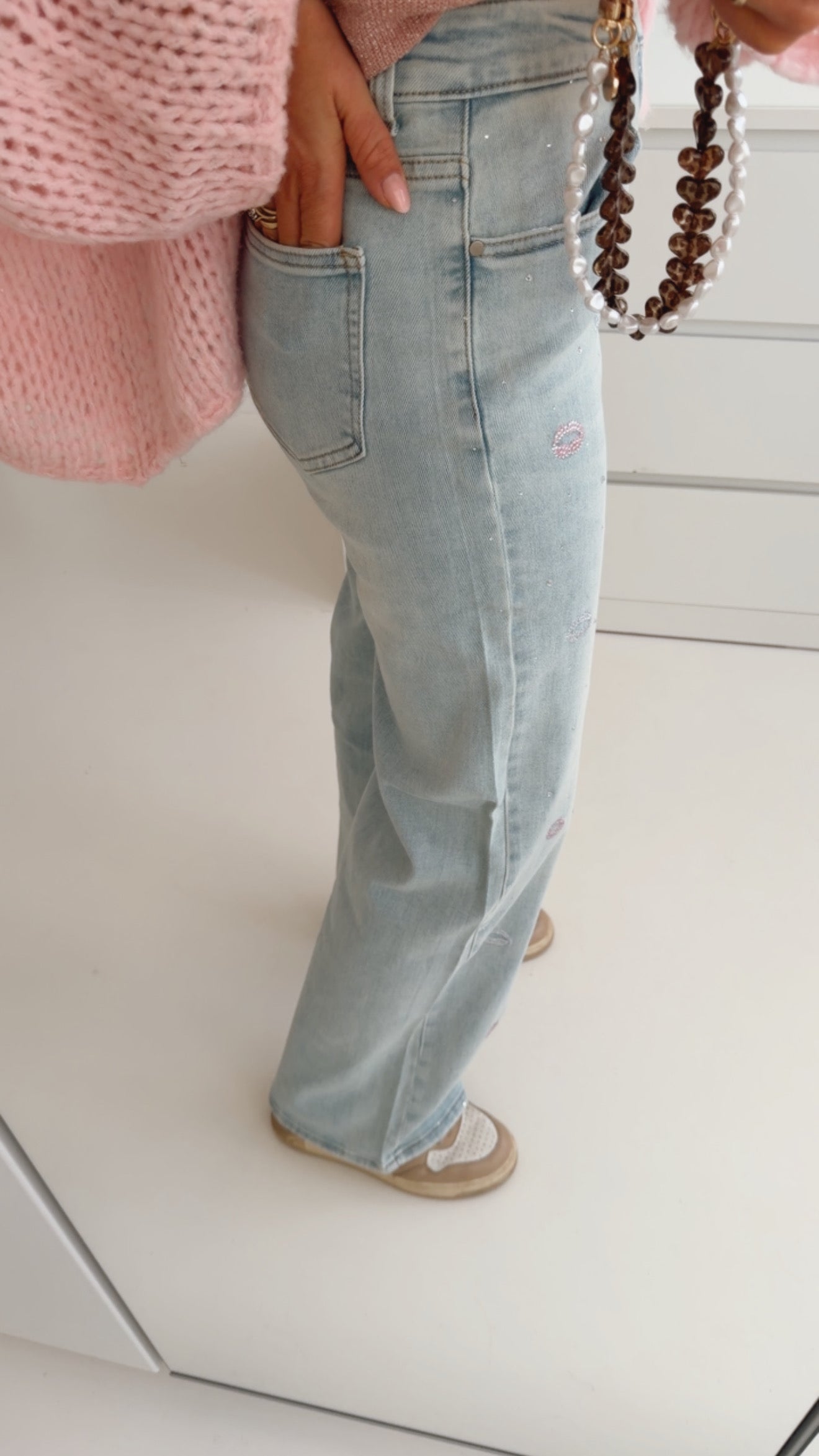 Jeans Glitter Lips