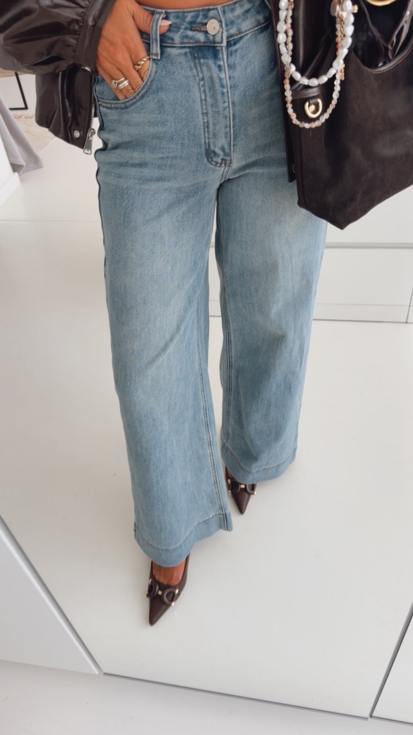 Straight Jeans Big Hem