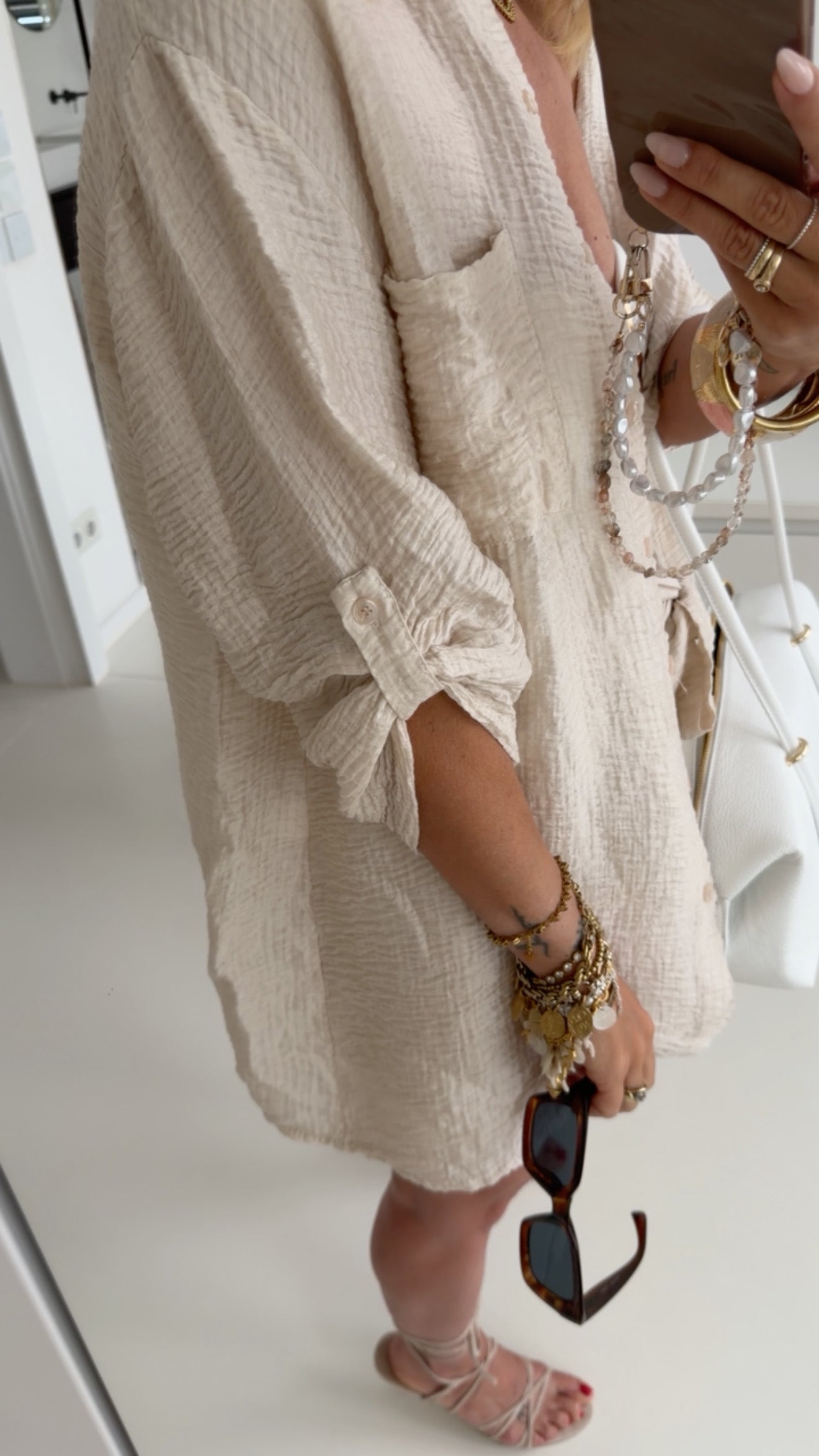Flowy Structured Hemd