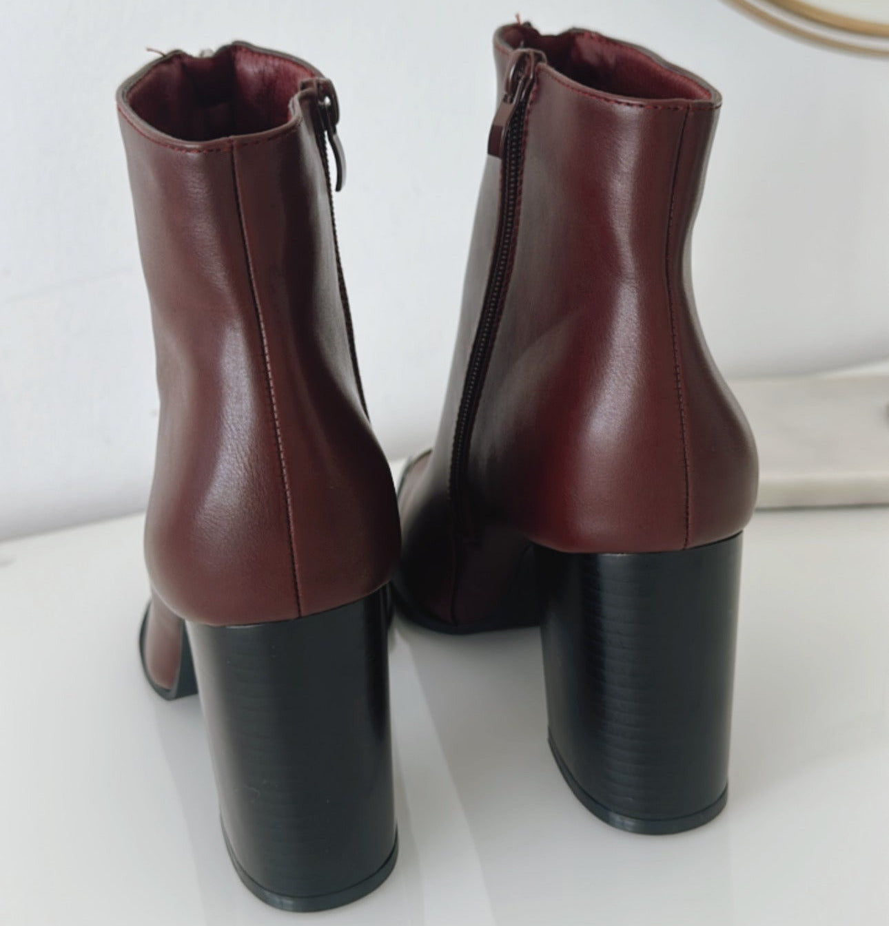 Boots Silver Zipper