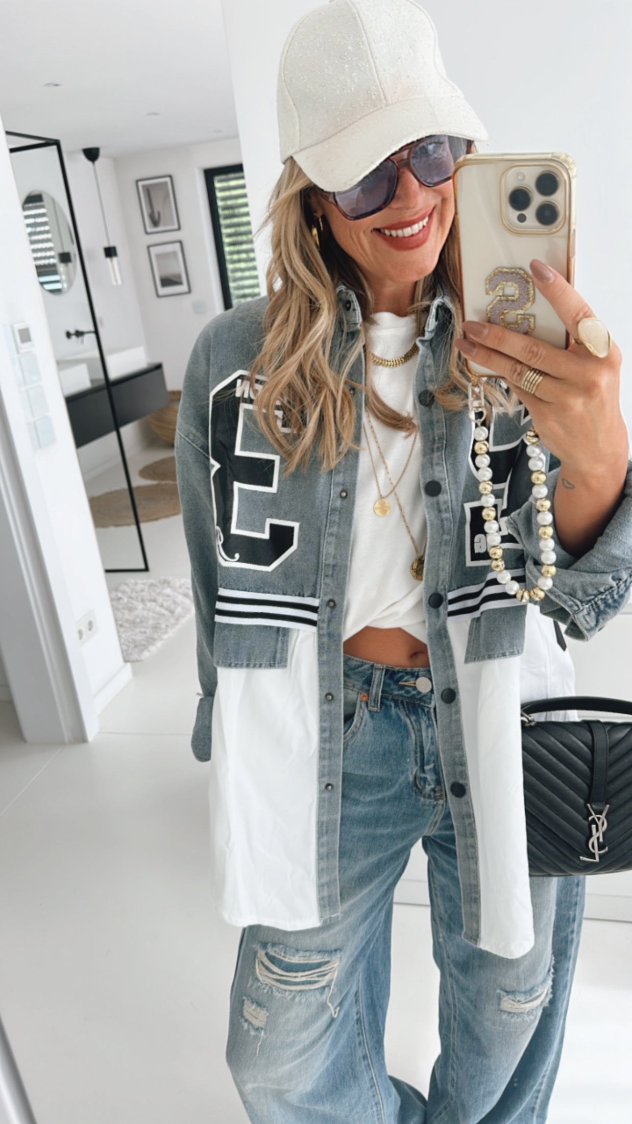 Statement Jeans Hemd