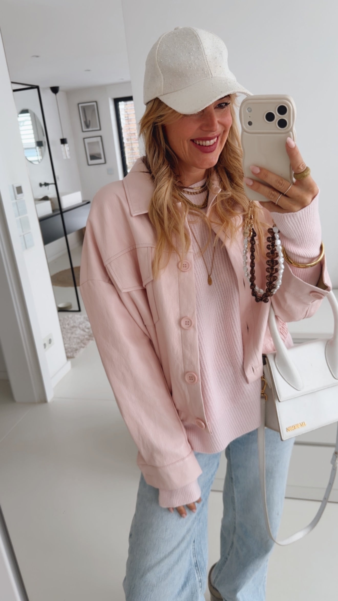 Bomber Jacke Lederoptik