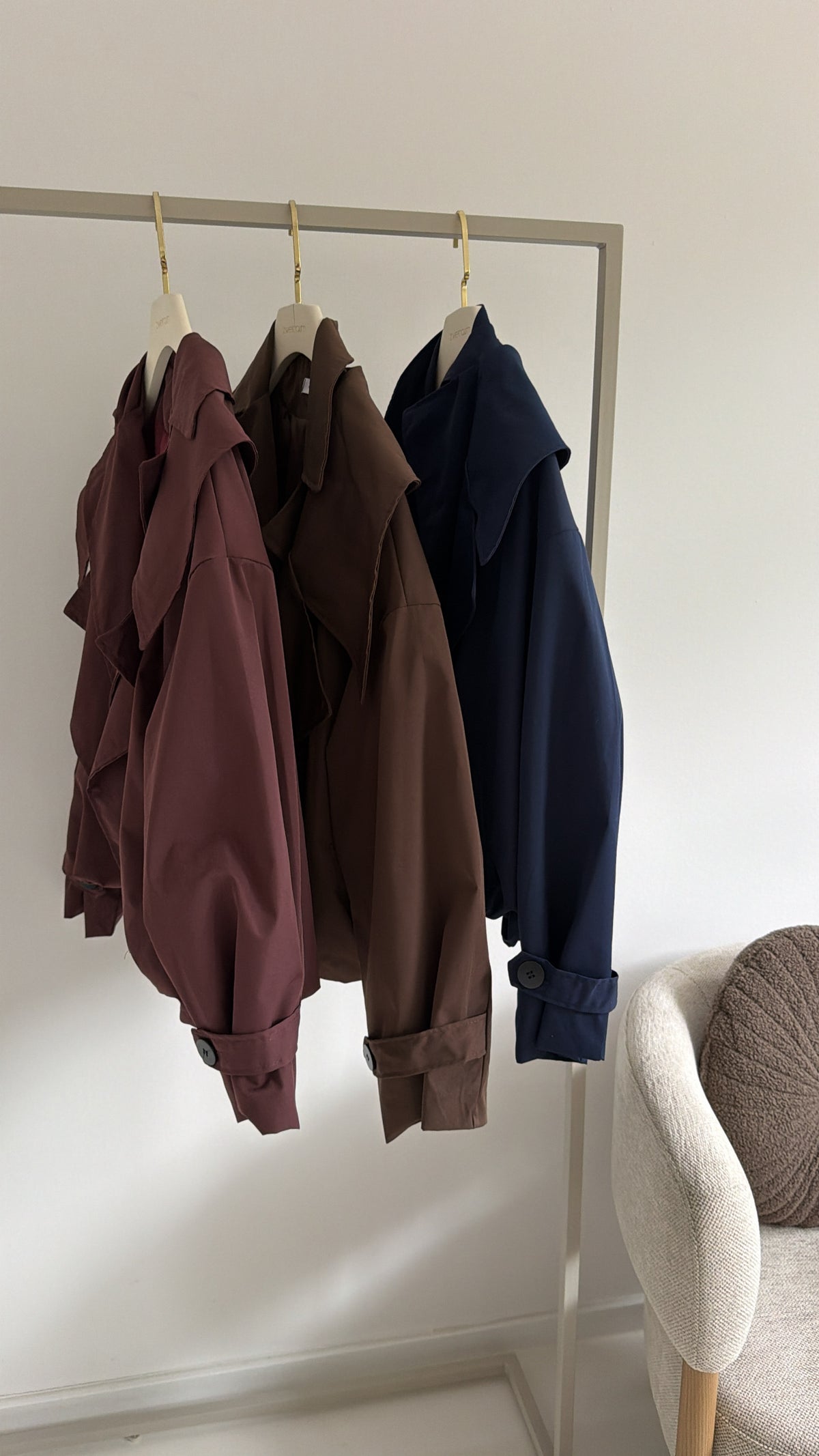 Trench Jacke Midi