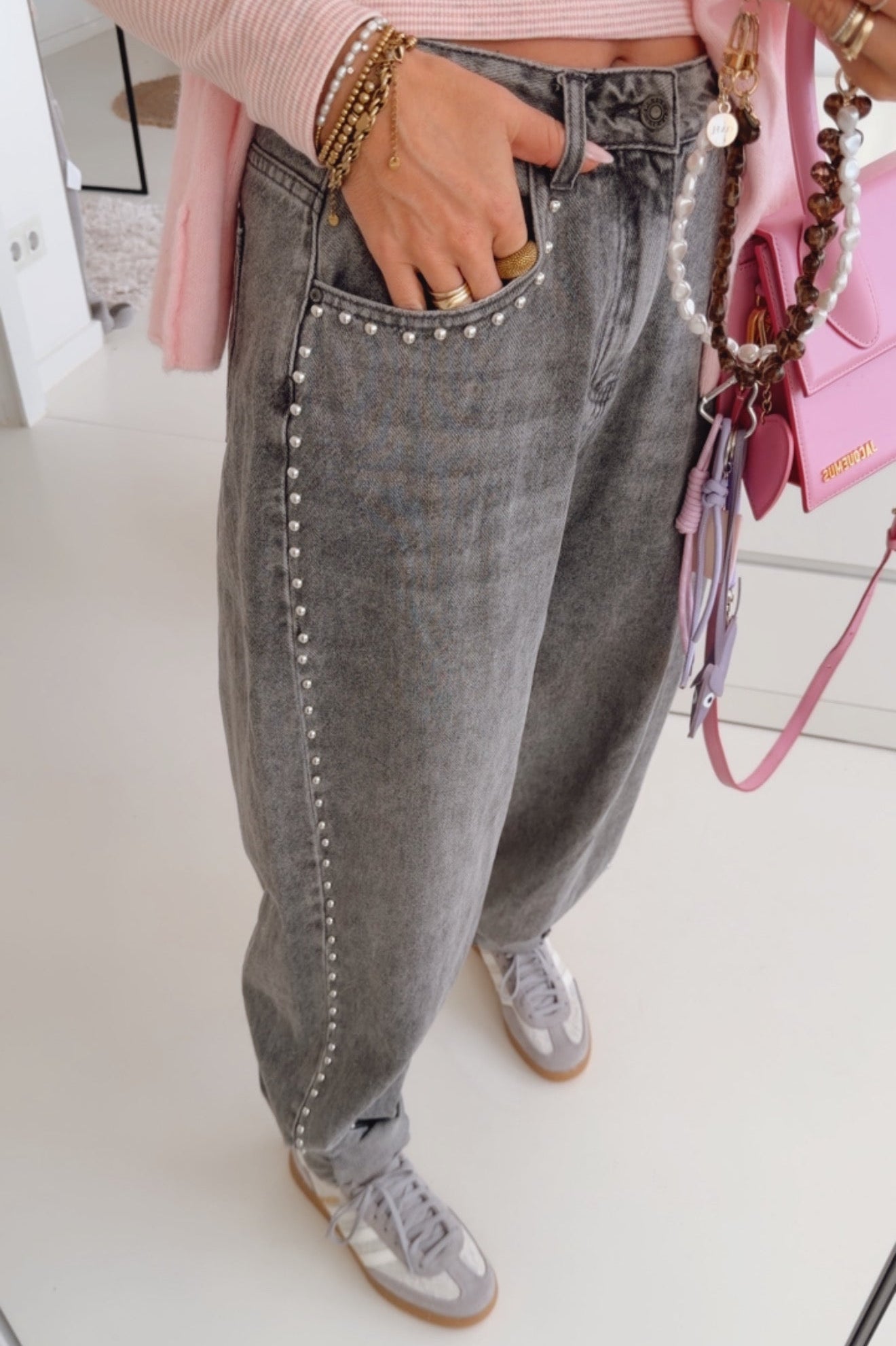 Jeans Side Studs