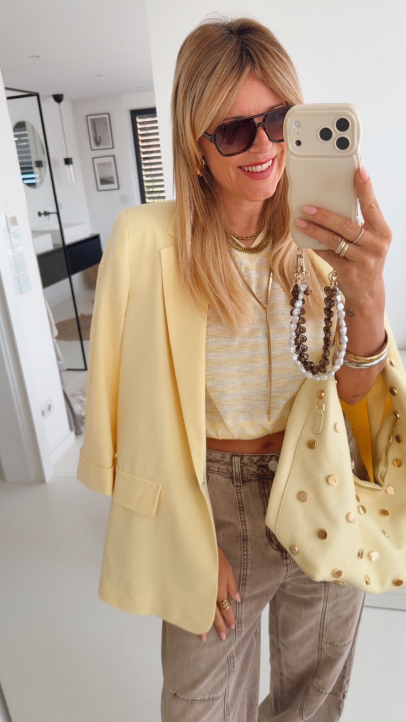 Midi Oberteil Shoulder Pads