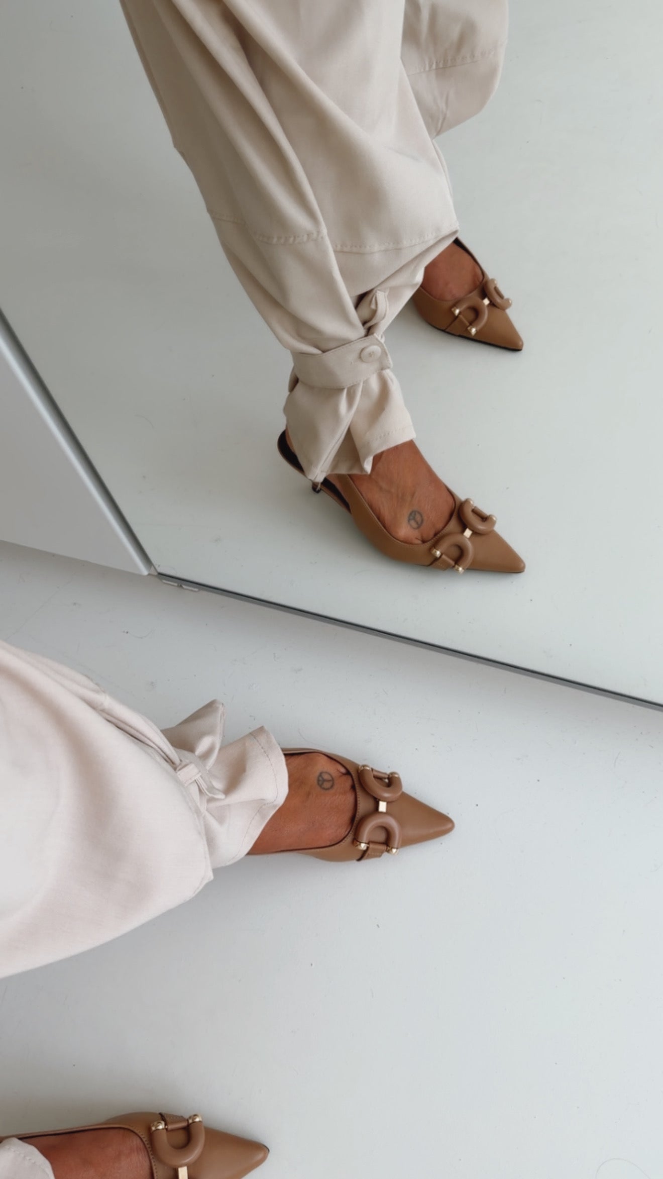 Loose Anzugs Hose Statement Saum