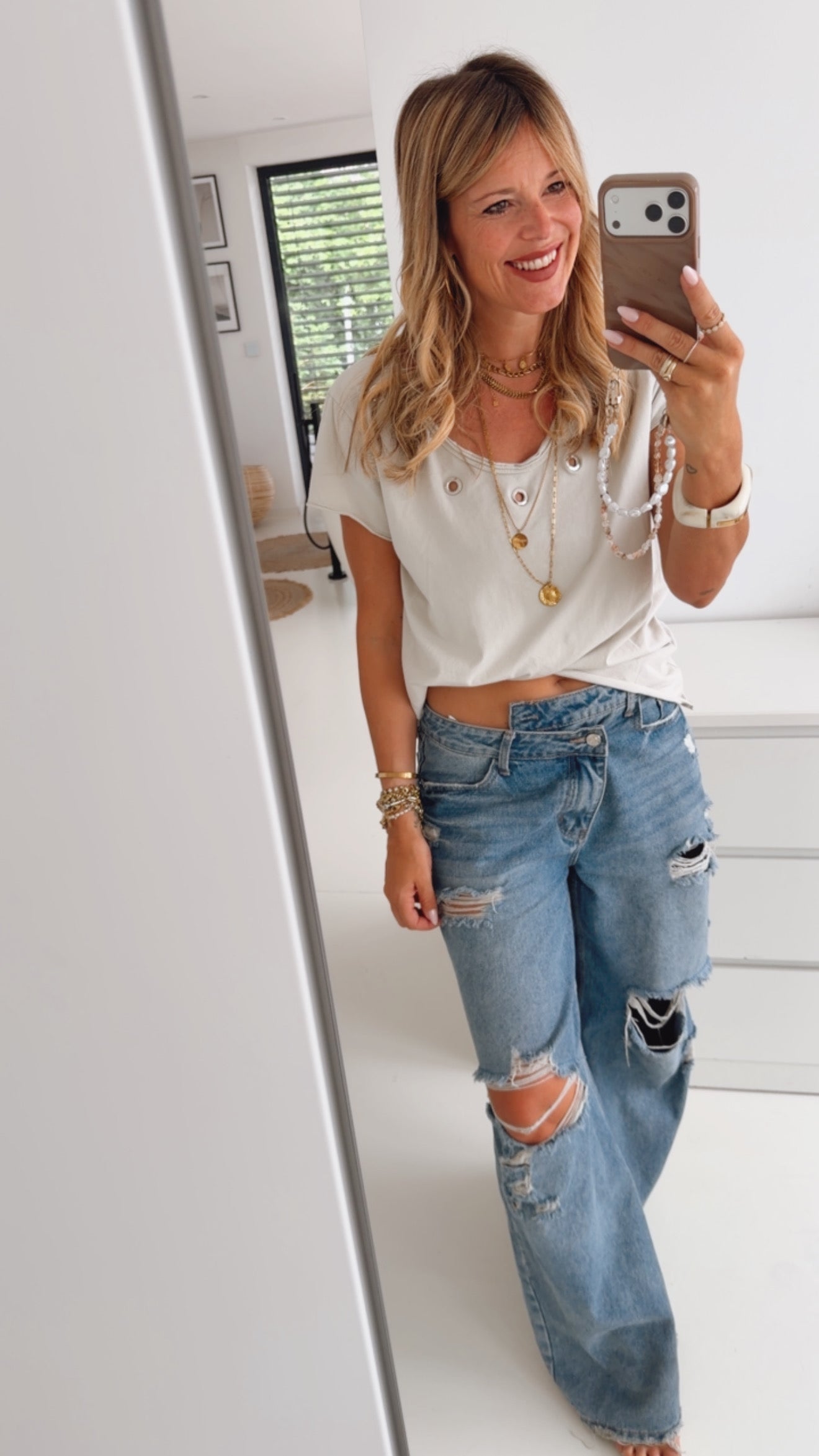 T-Shirt Nieten Details