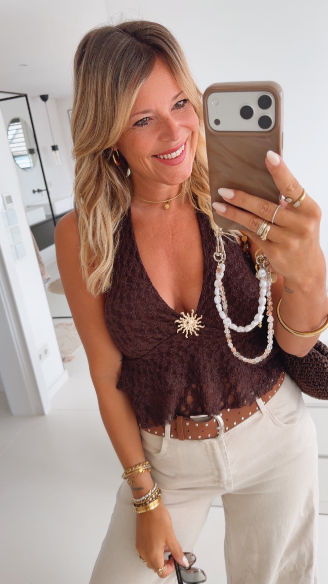 Neckholder Top Lace Sun