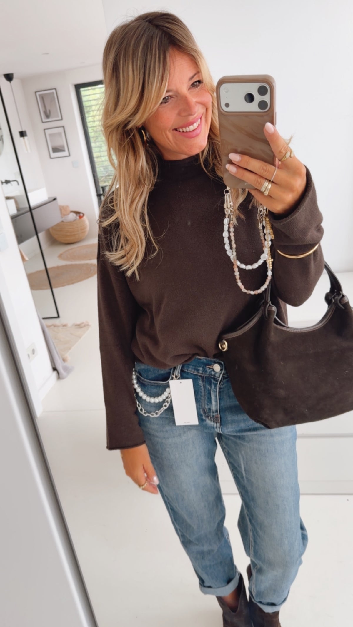 Jeans Pearl Chain