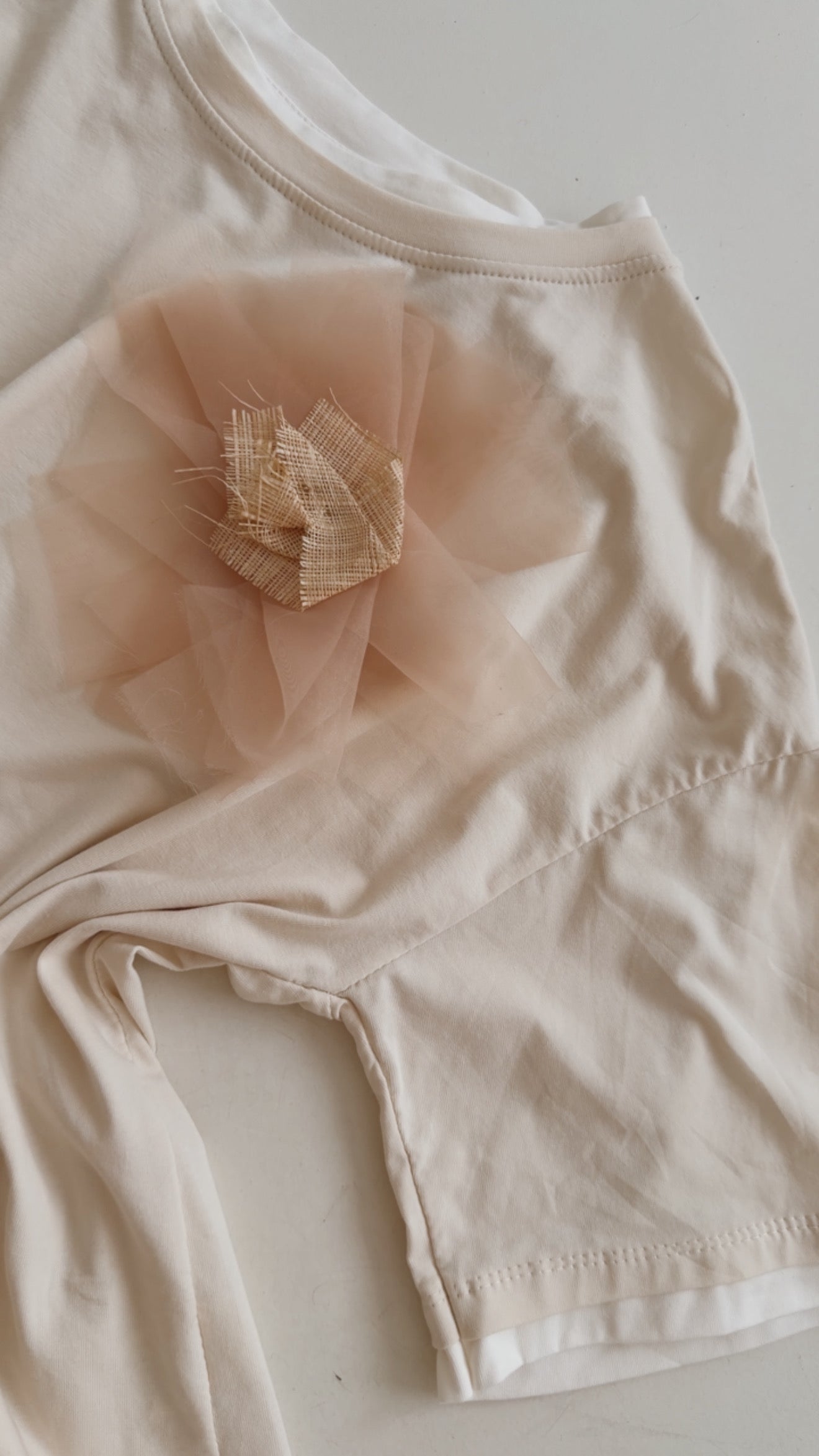 T-Shirt Tüll Detail