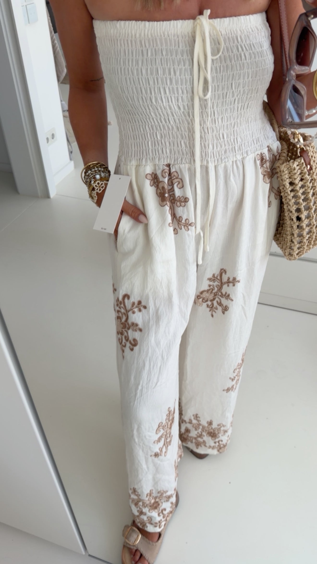 Bandeau Jumper Schnürung