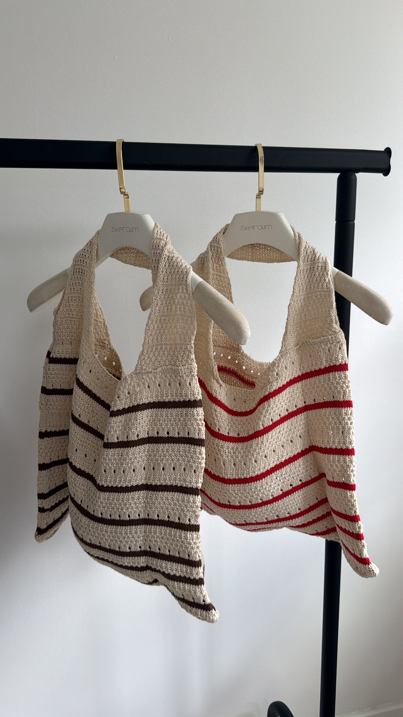 Beutel Tasche Crochet & Stripes