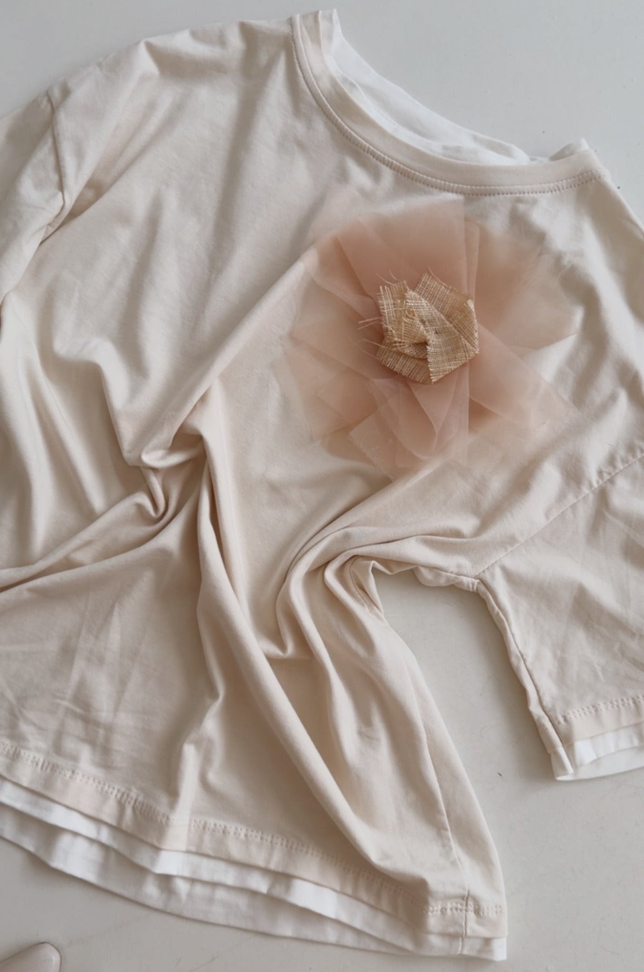 T-Shirt Tüll Detail