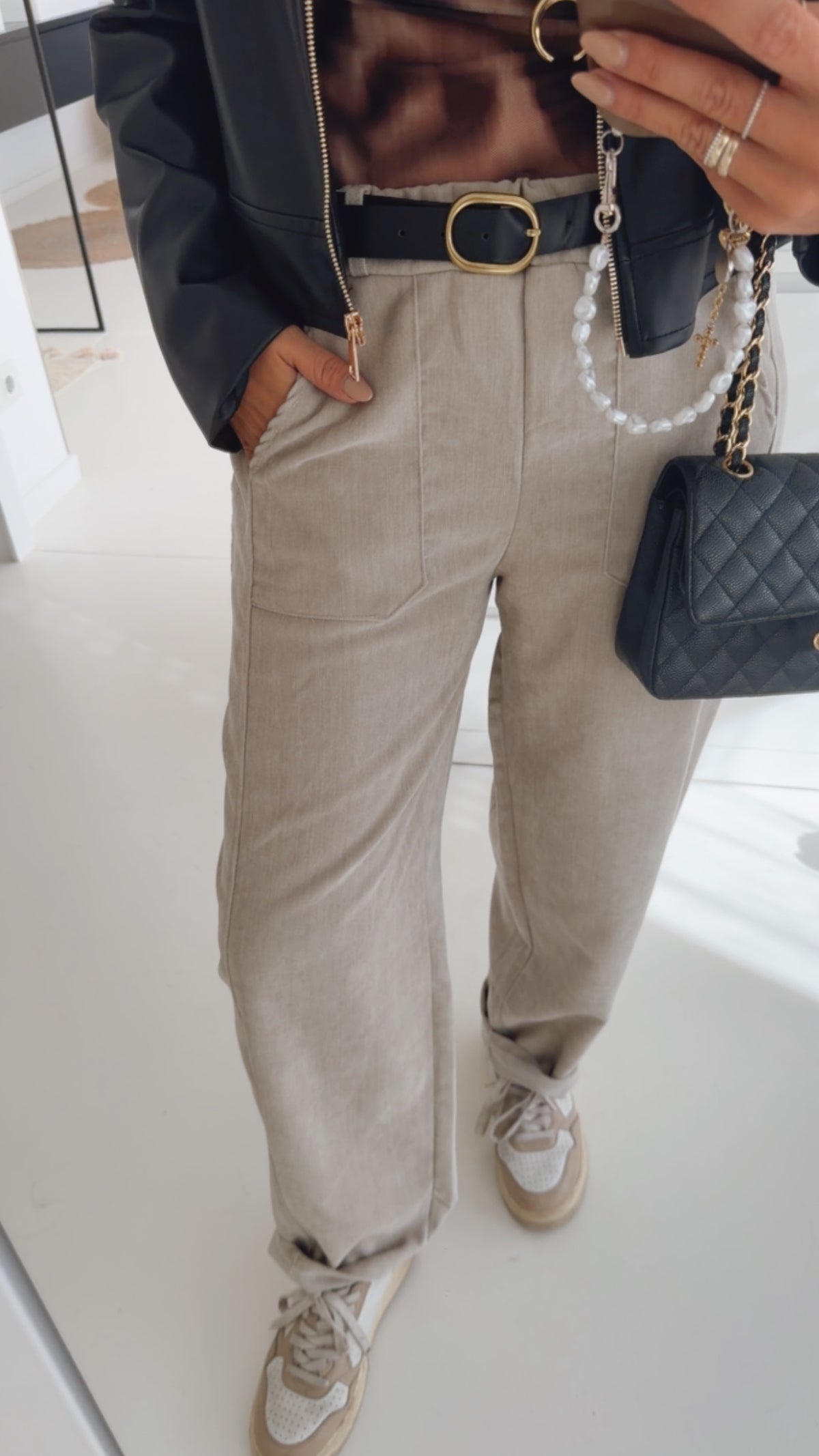 Soft Cord Hose Big Pockets