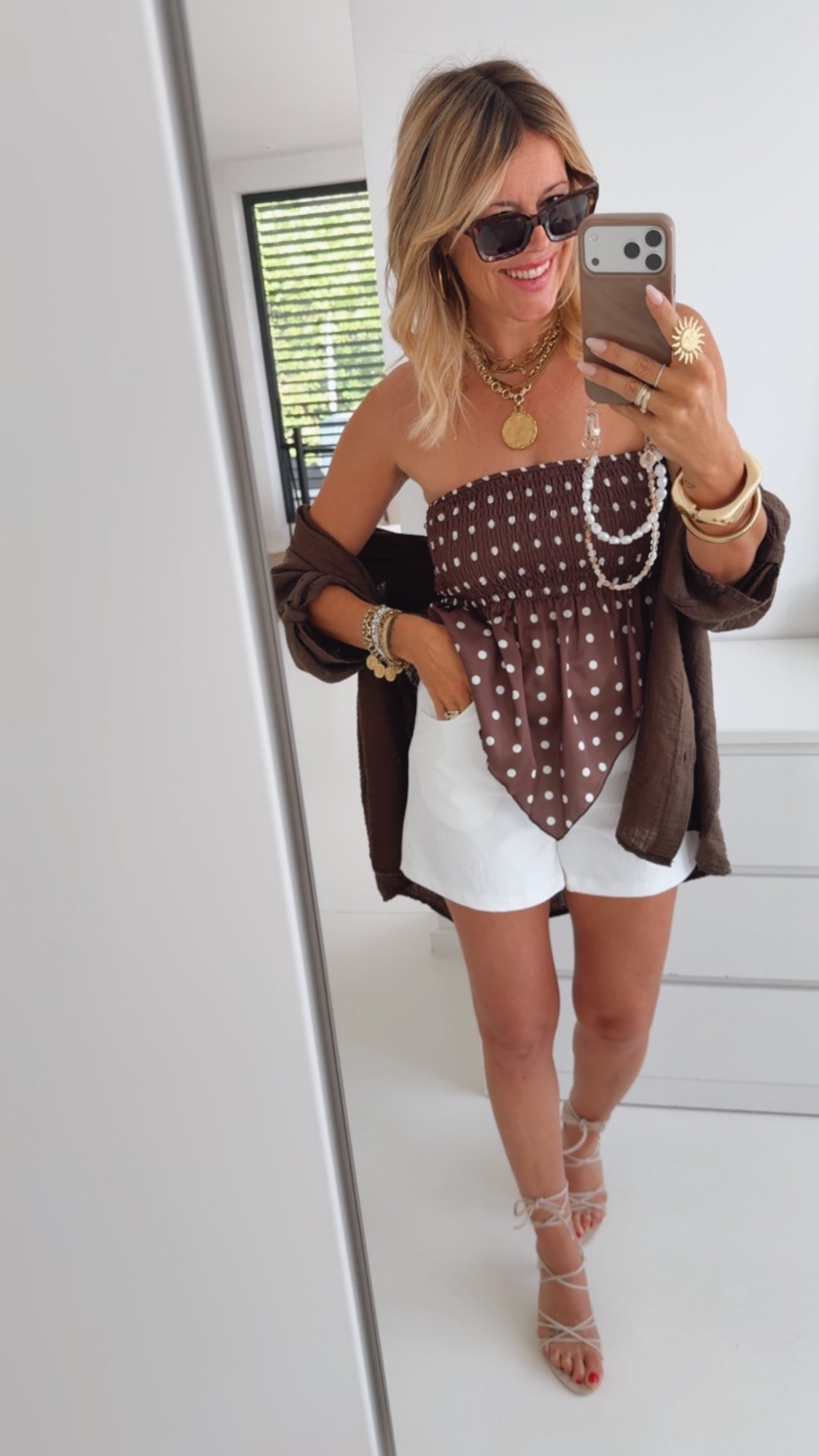 Bandeau Top Seidenoptik