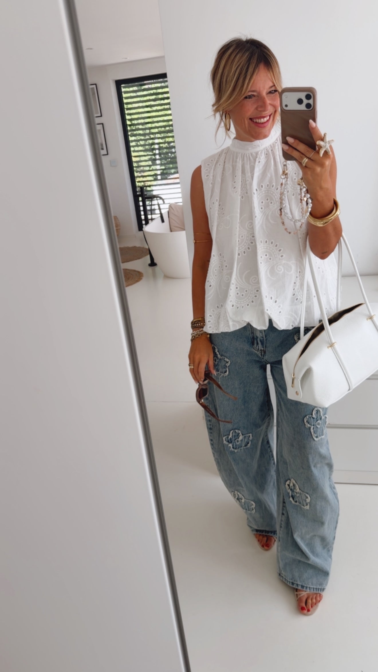 Loose Shirt Rückenfrei zum Binden