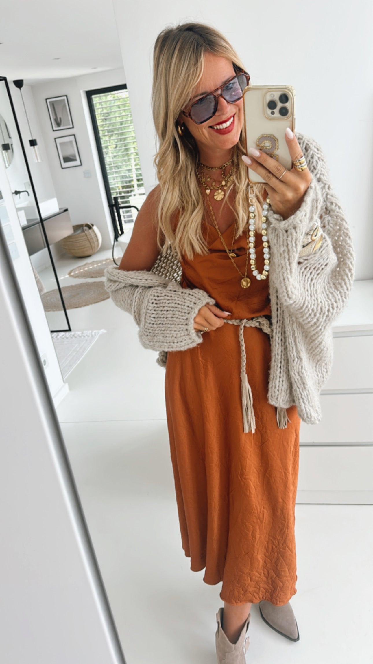 Spaghetti Kleid Waterfall