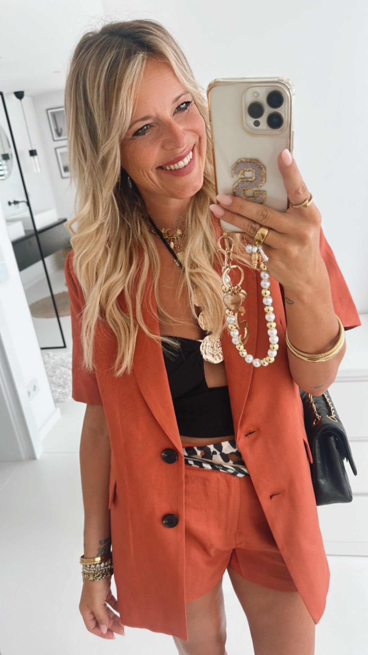 Kurzarm Blazer Summer Chic