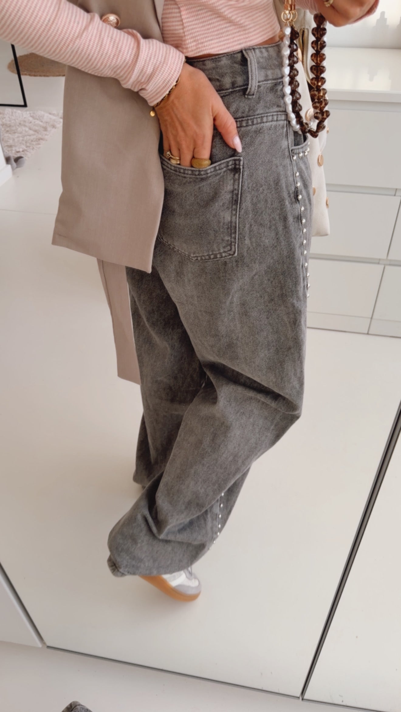 Jeans Side Studs