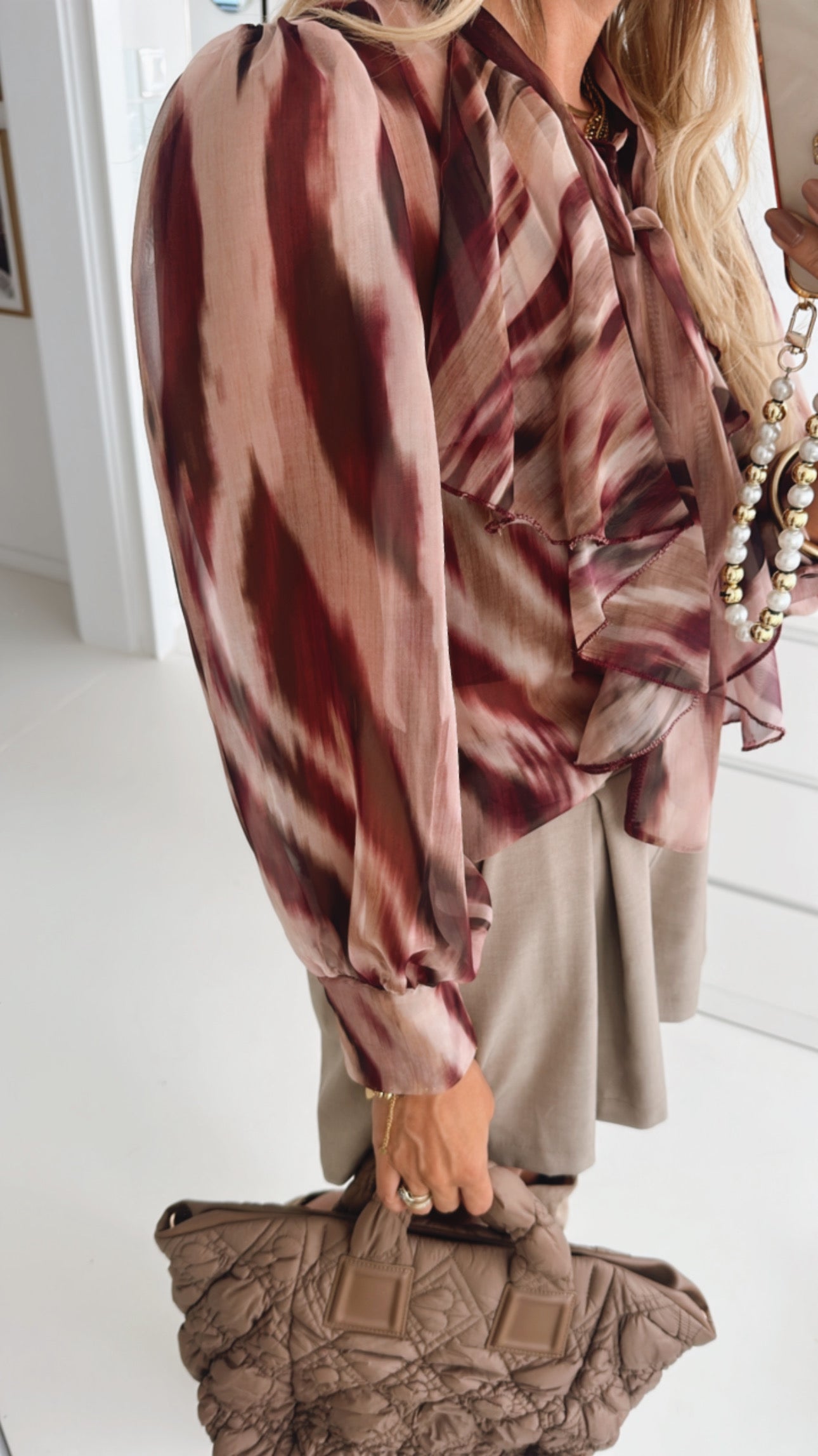 Bluse Abstract mit Schluppe