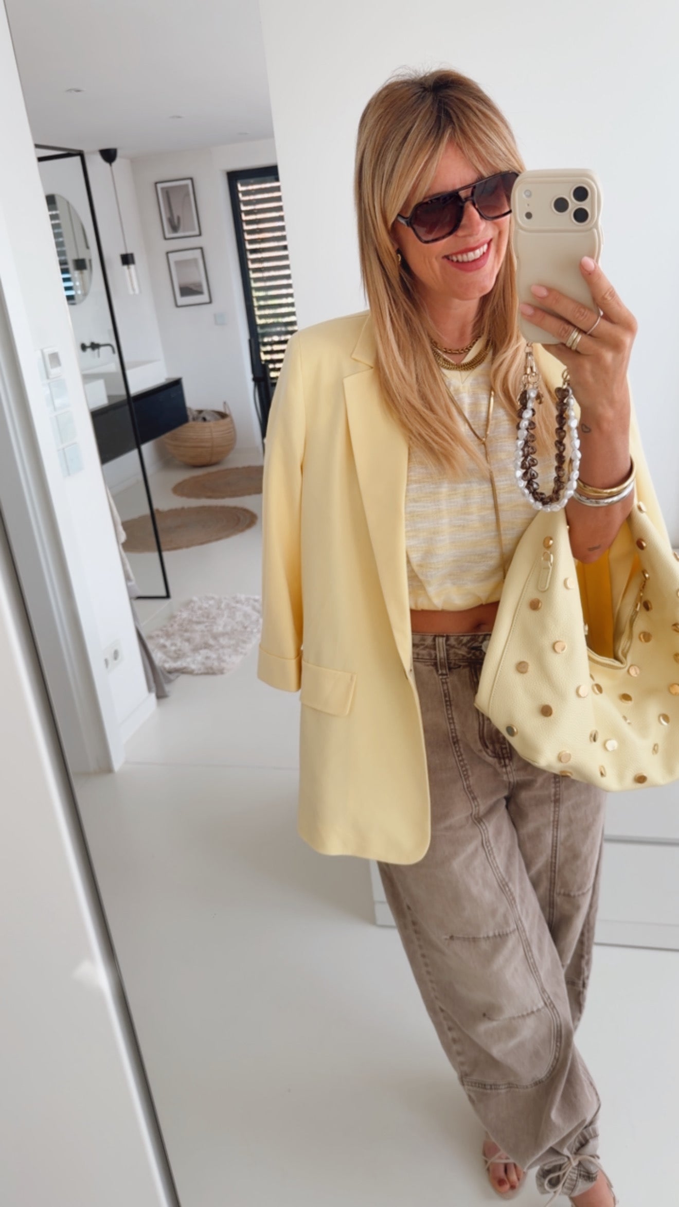 Midi Oberteil Shoulder Pads