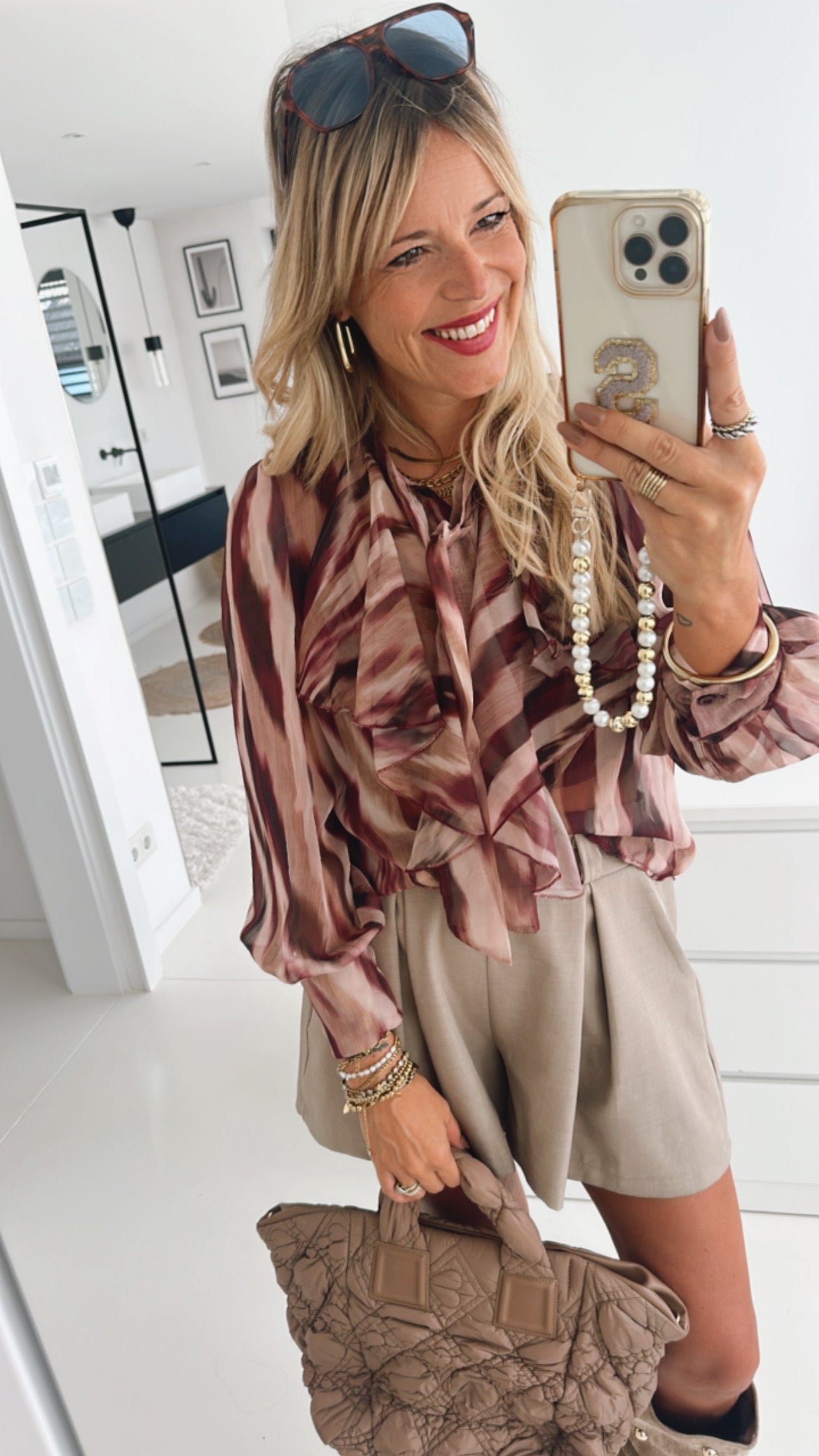 Bluse Abstract mit Schluppe