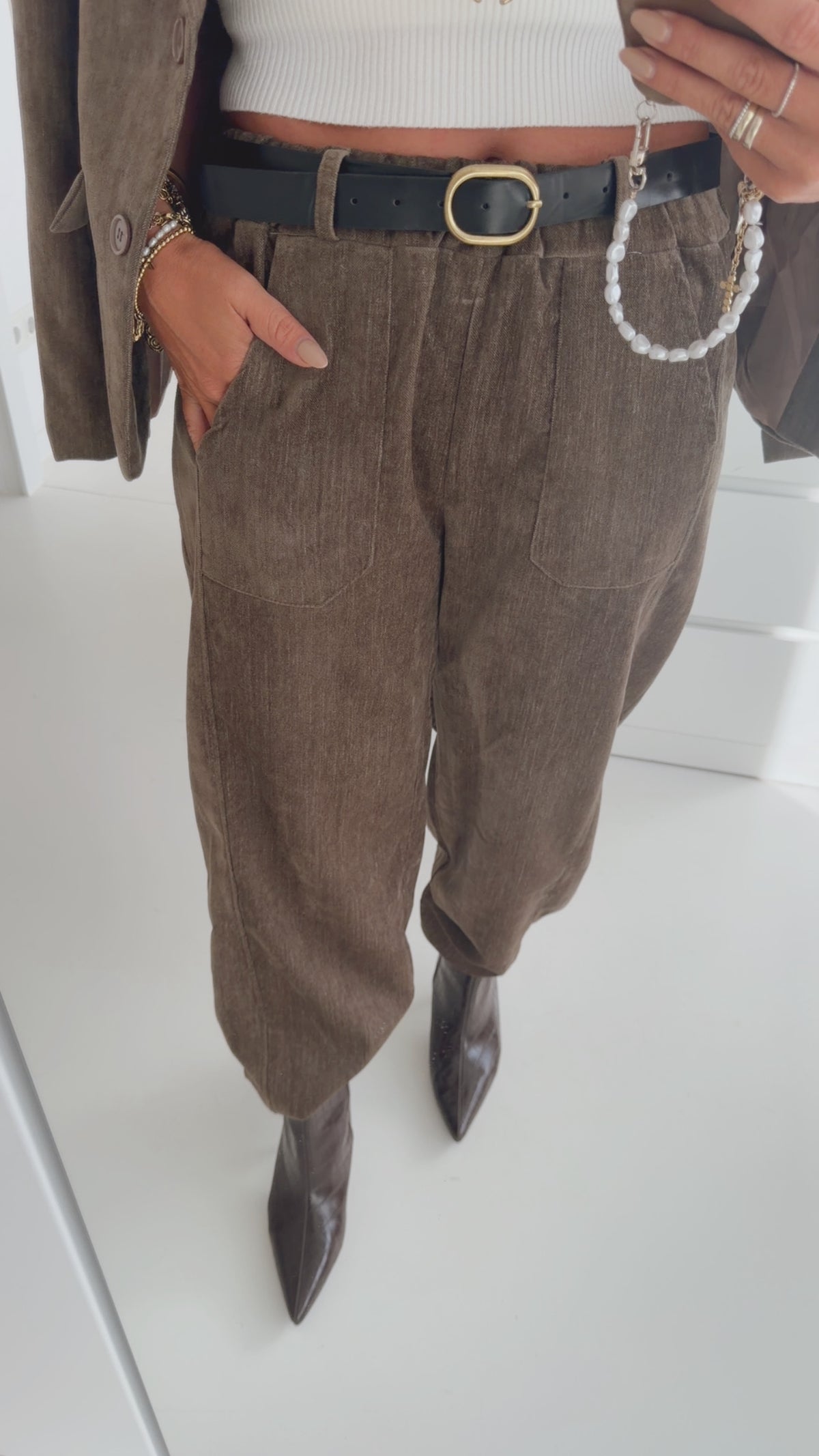 Soft Cord Hose Big Pockets