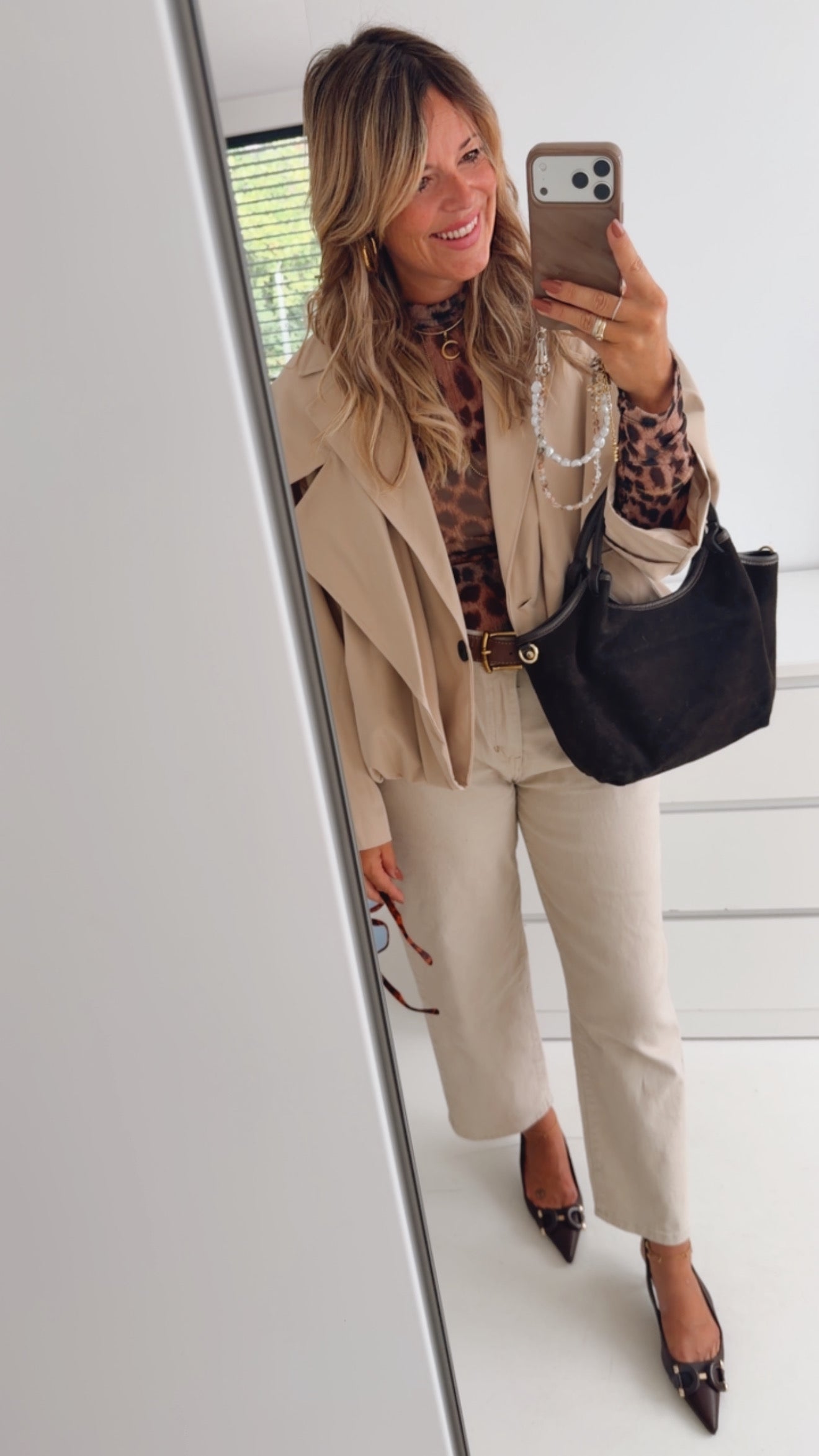 Trench Jacke Midi
