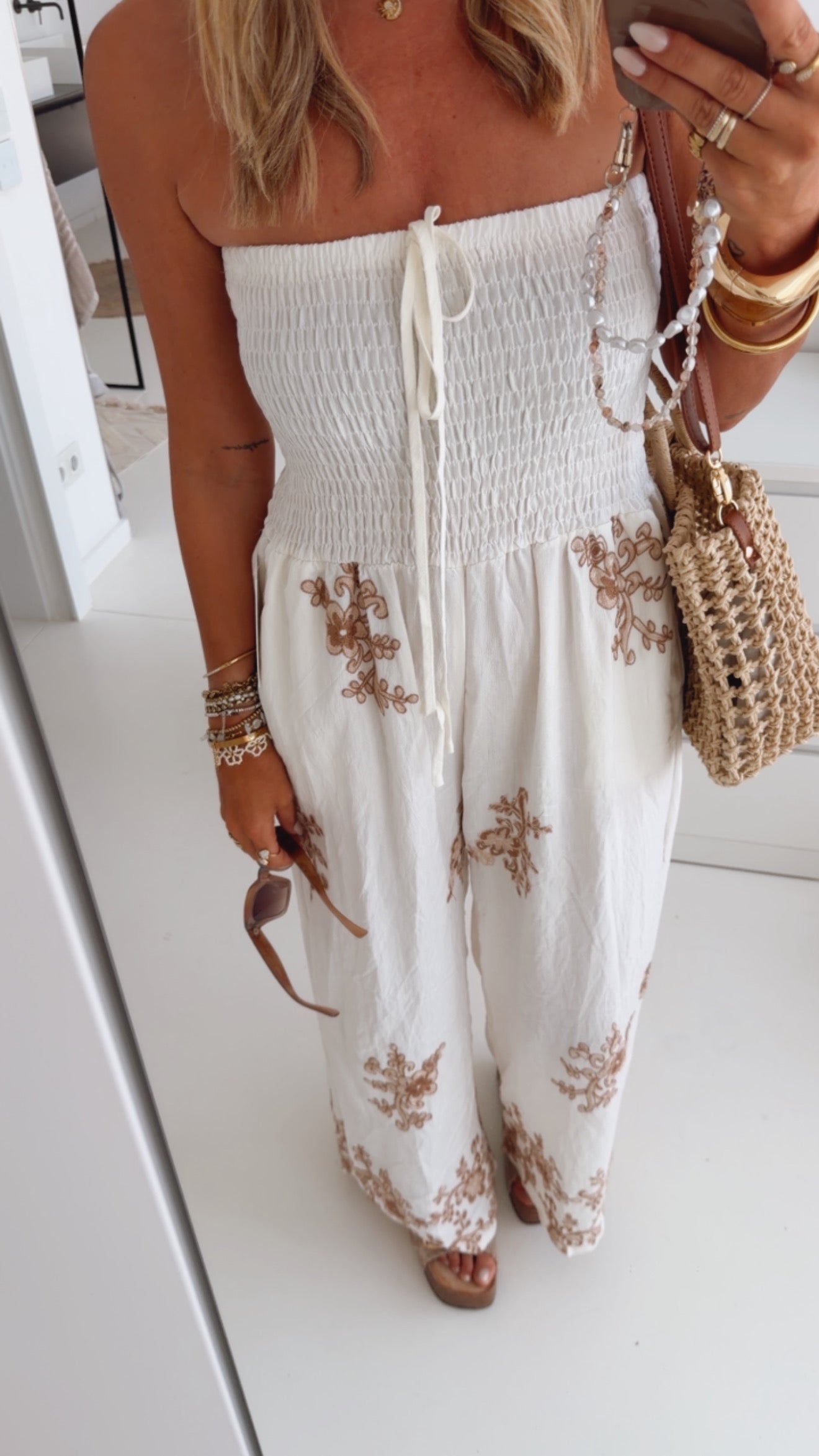 Bandeau Jumper Schnürung