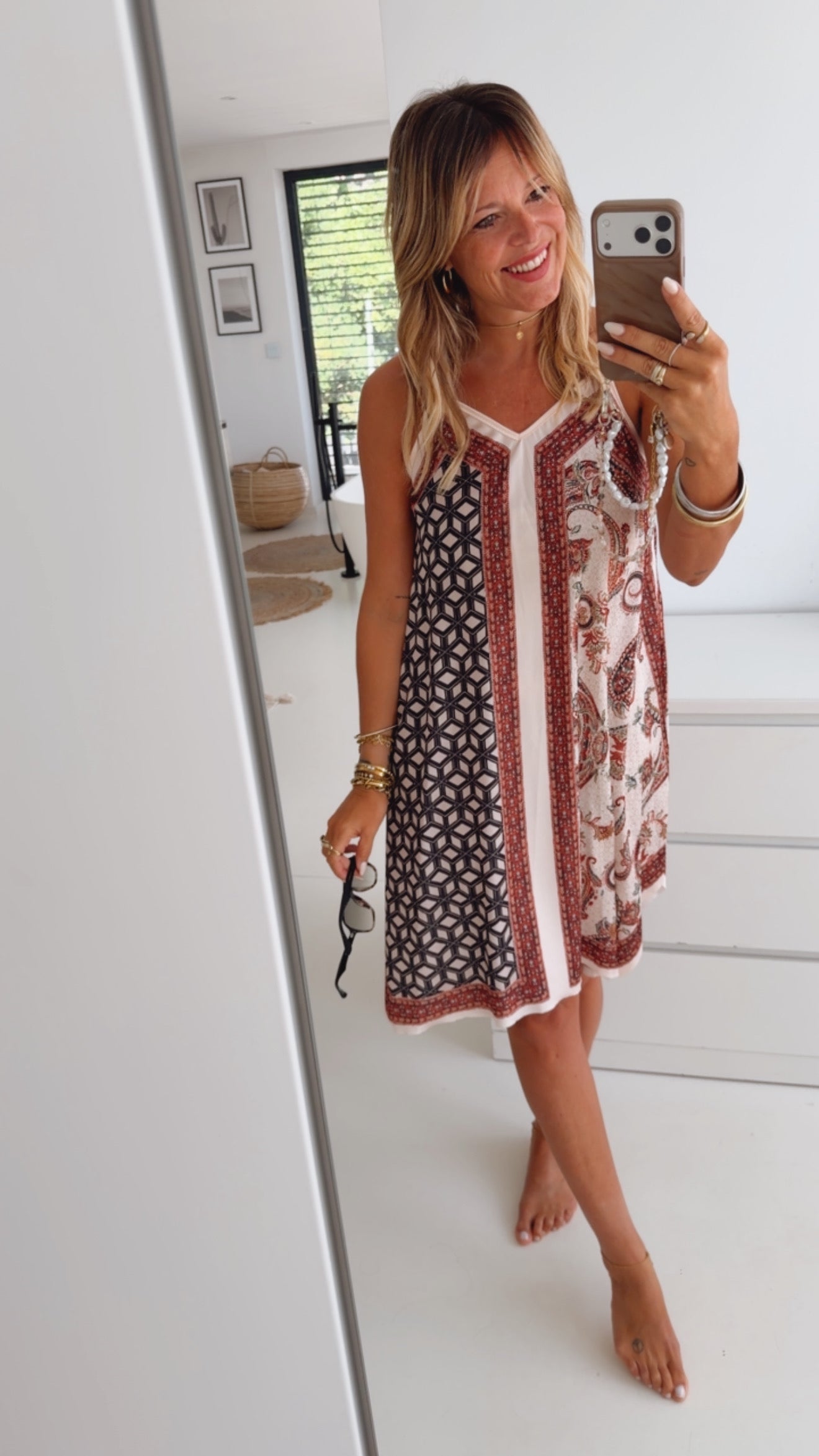 Tuch Kleid Pattern Mix