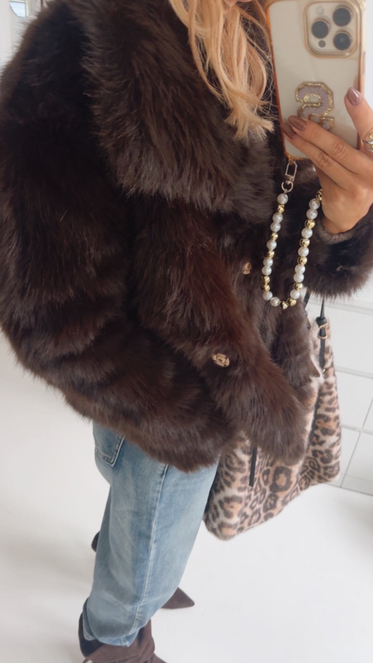 Fell Jacke Big Collar