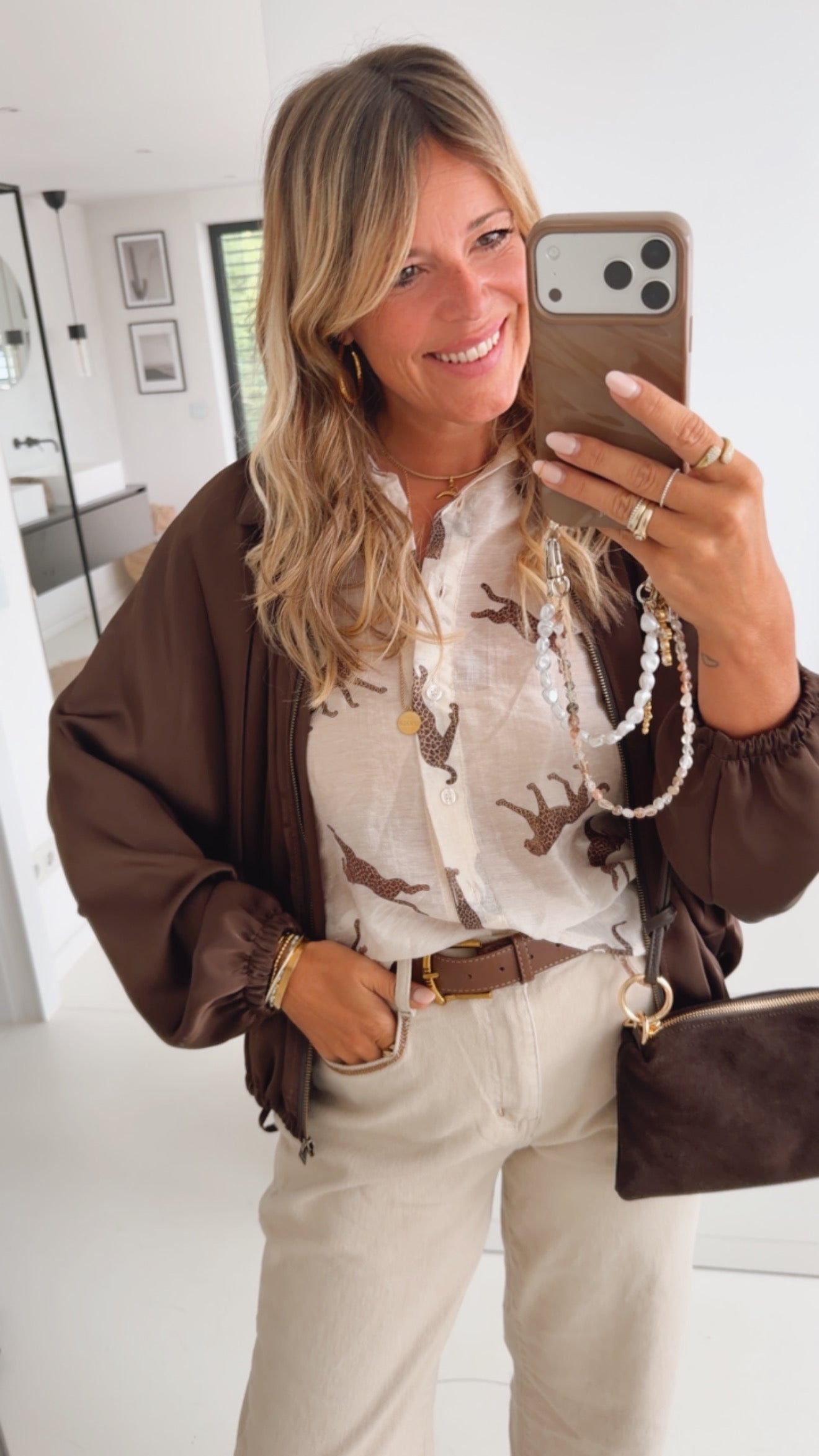 Sheer Bluse Luftig