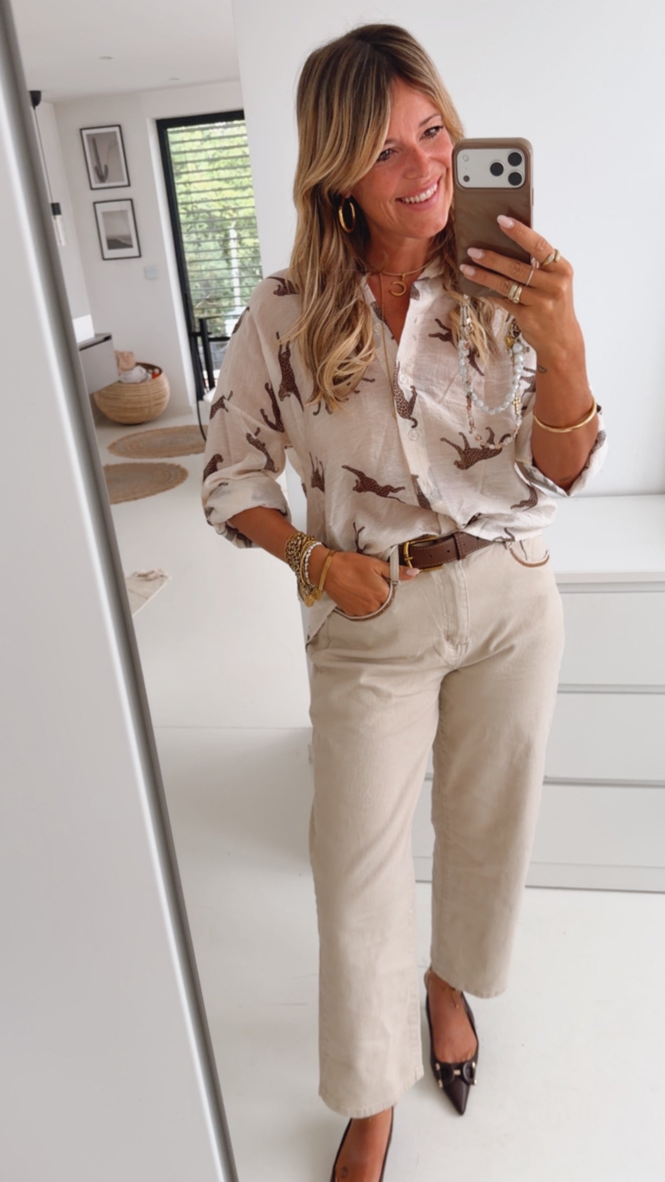 Sheer Bluse Luftig