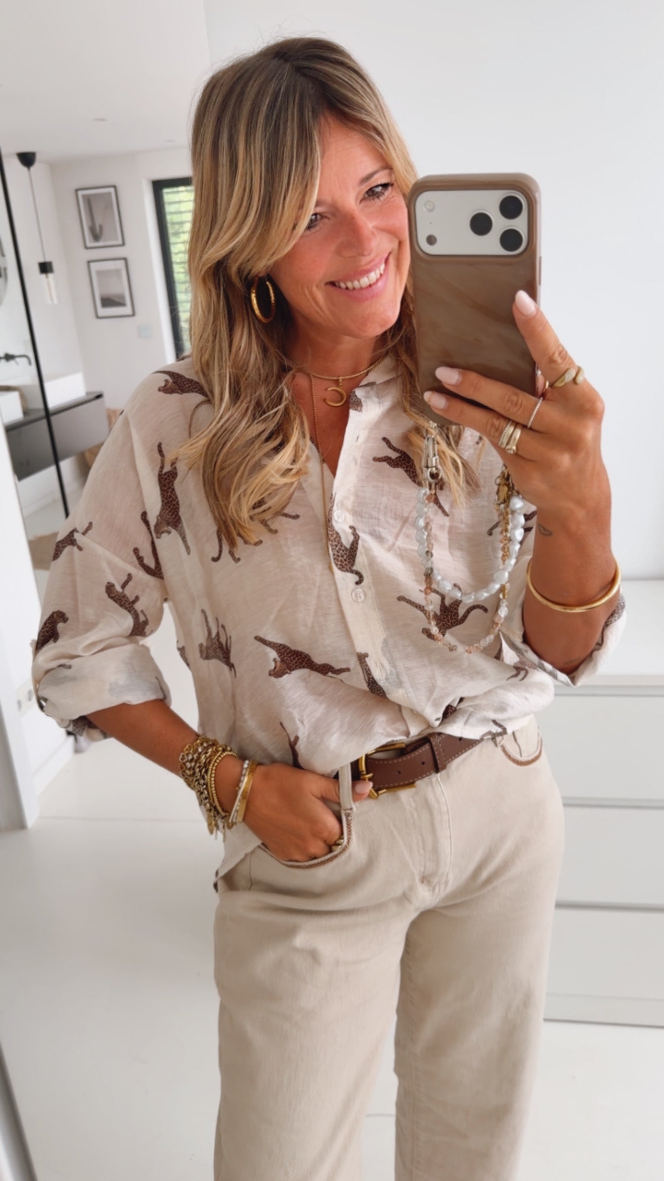 Sheer Bluse Luftig