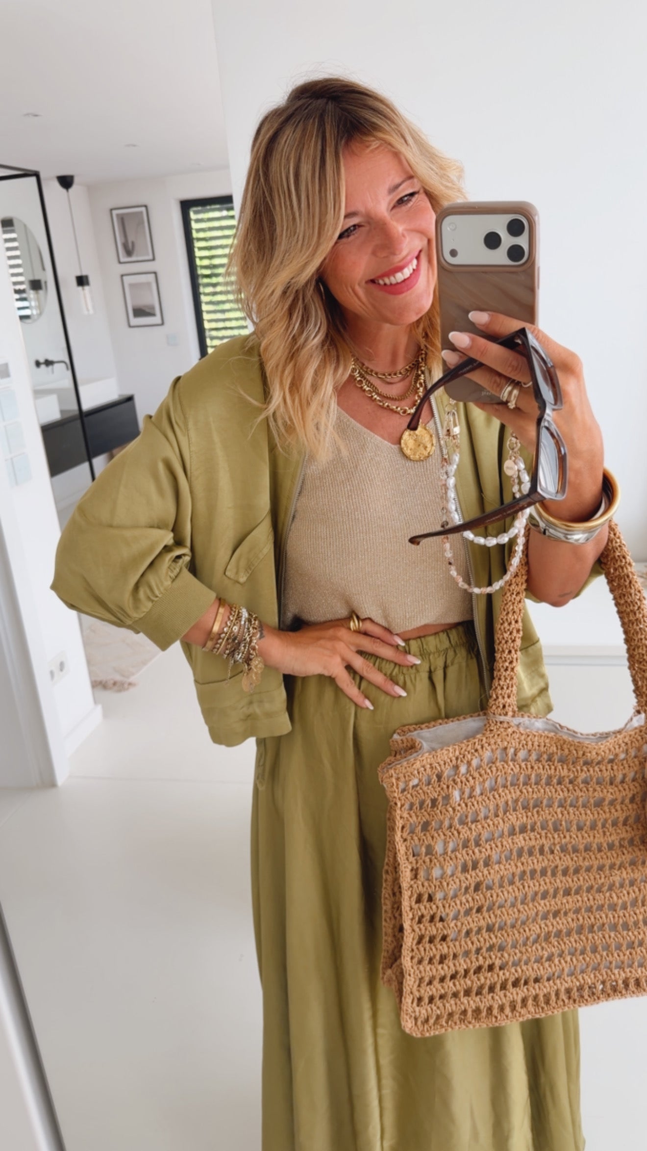 Loose Knit Top Glitter