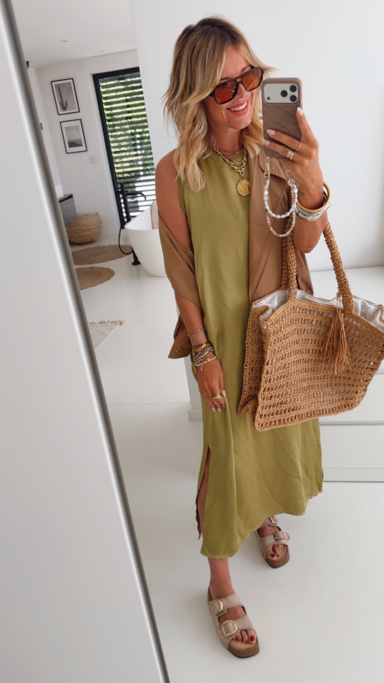 Everyday Kleid Satin Optik