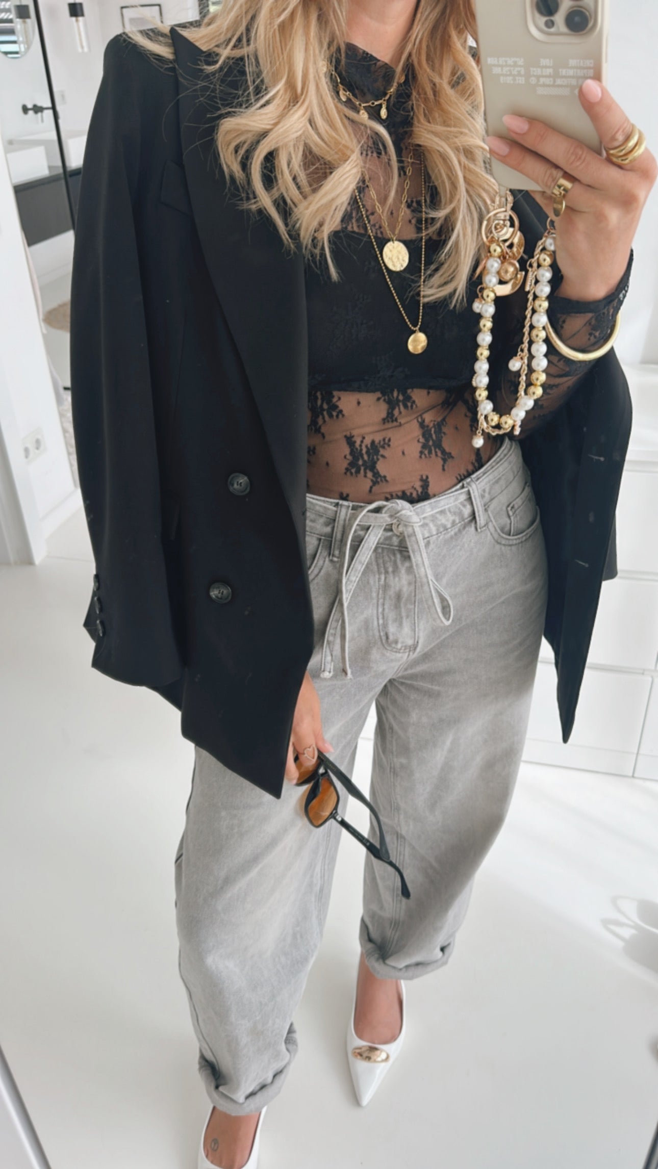 Turtleneck Shirt Lace