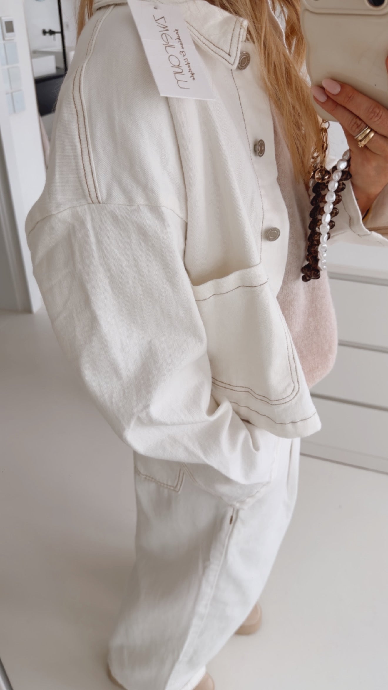 Midi Jeans Jacke Seam