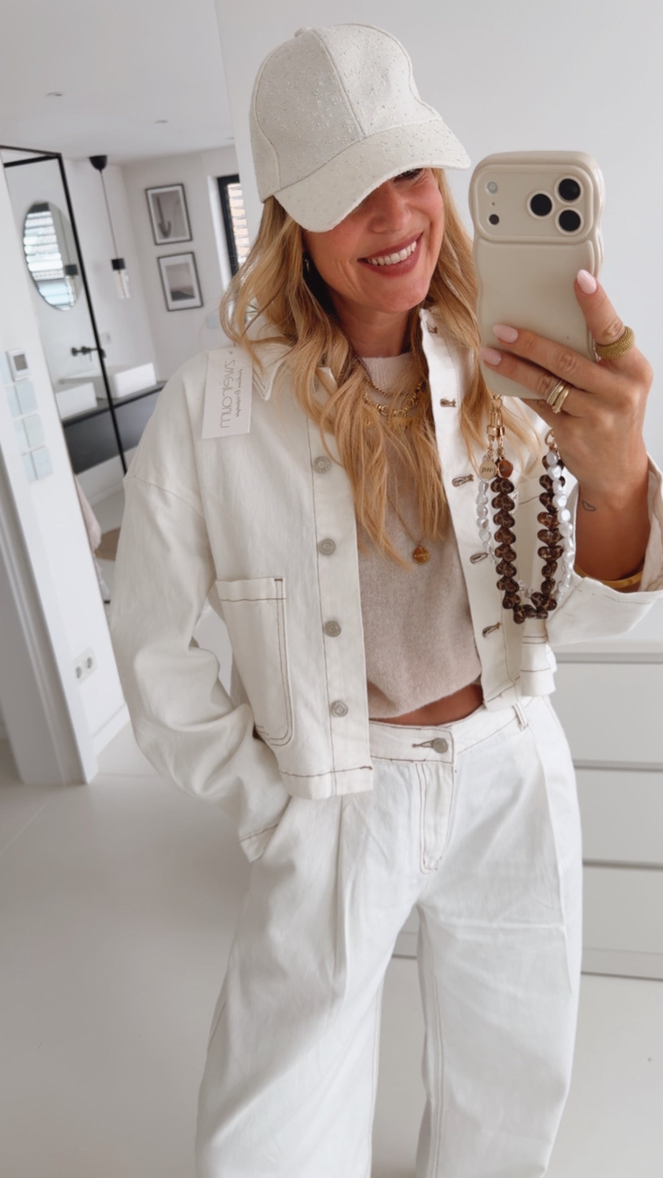 Midi Jeans Jacke Seam