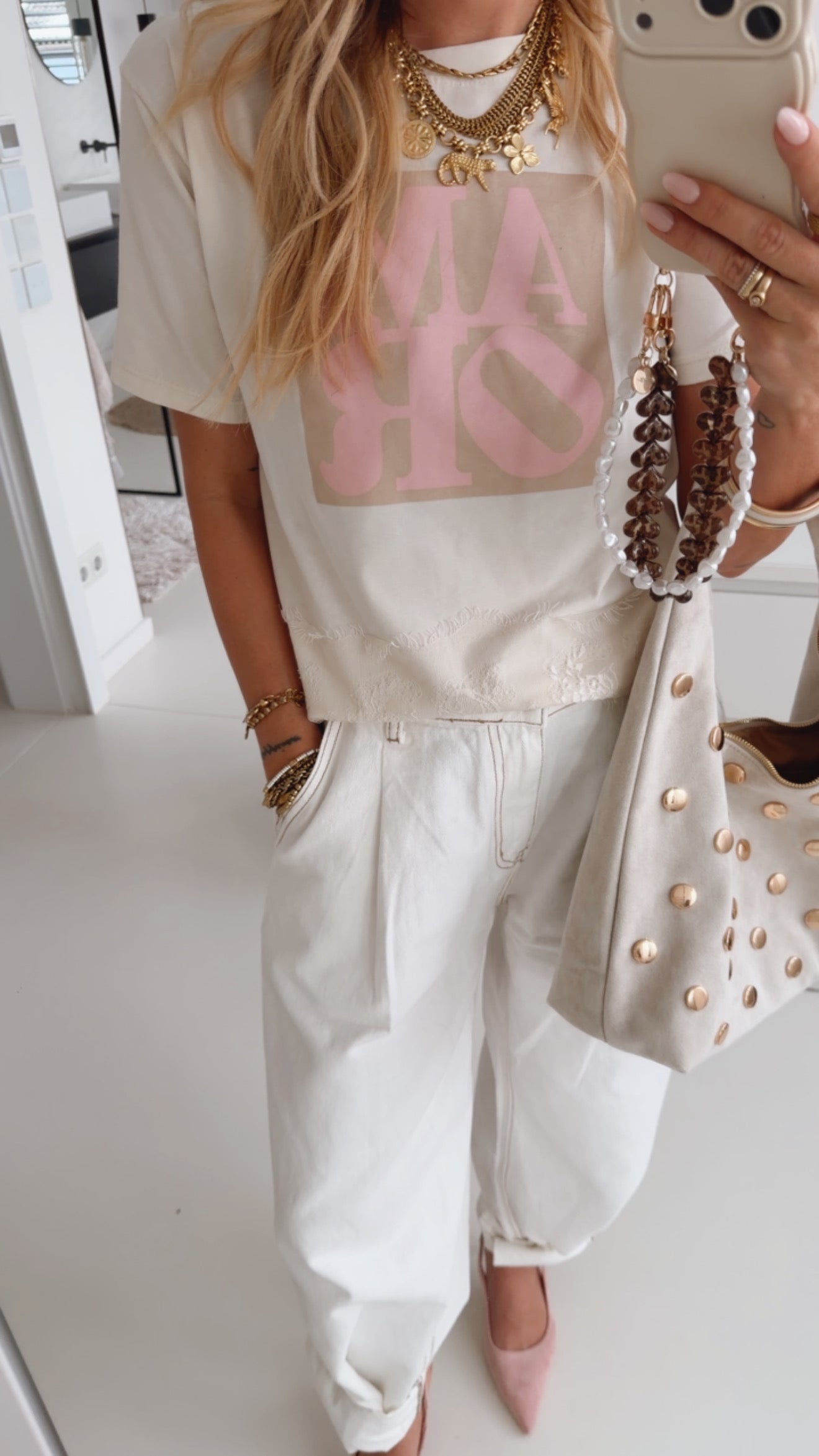 T-Shirt AMOR mit Lace