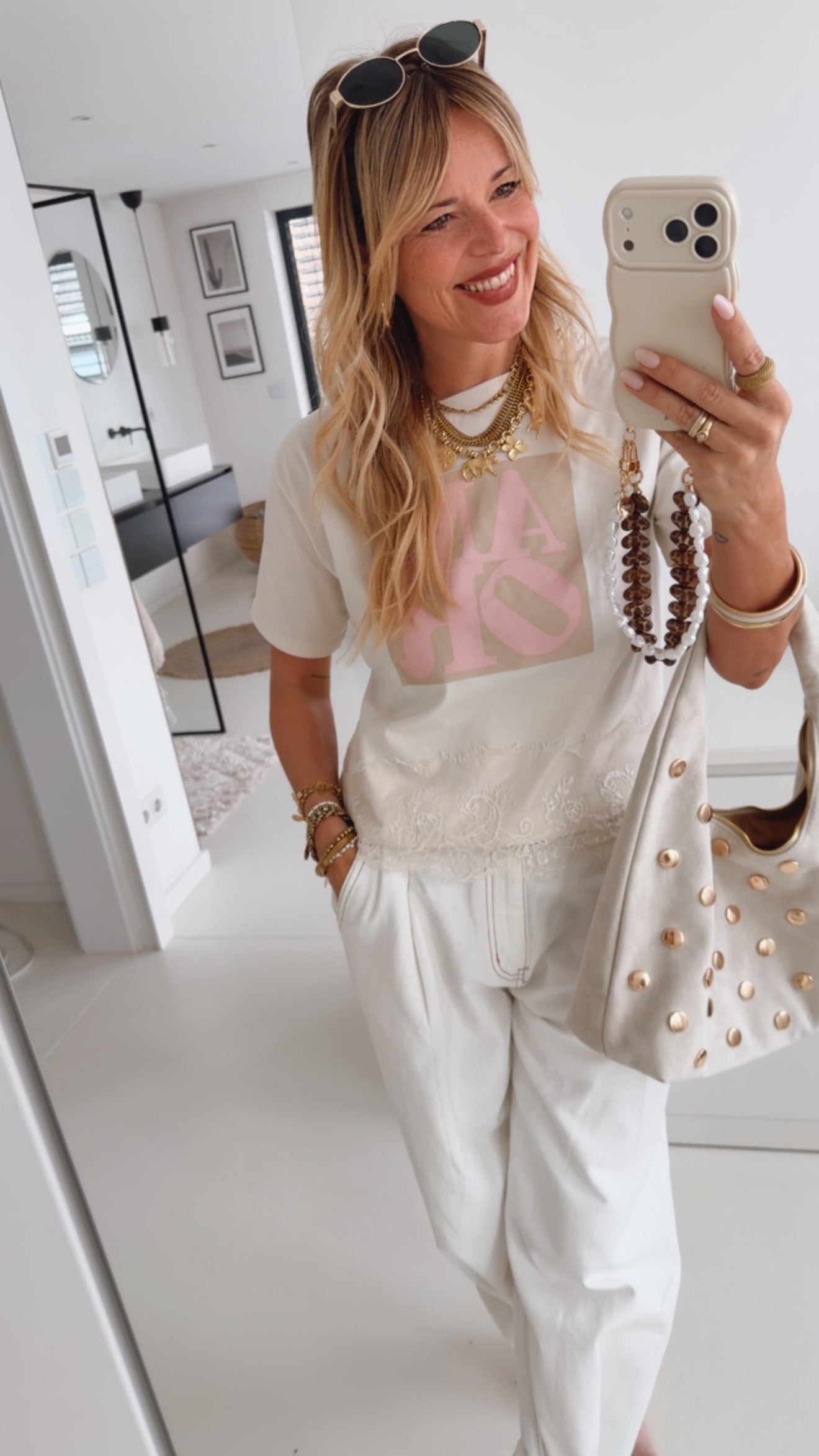 T-Shirt AMOR mit Lace