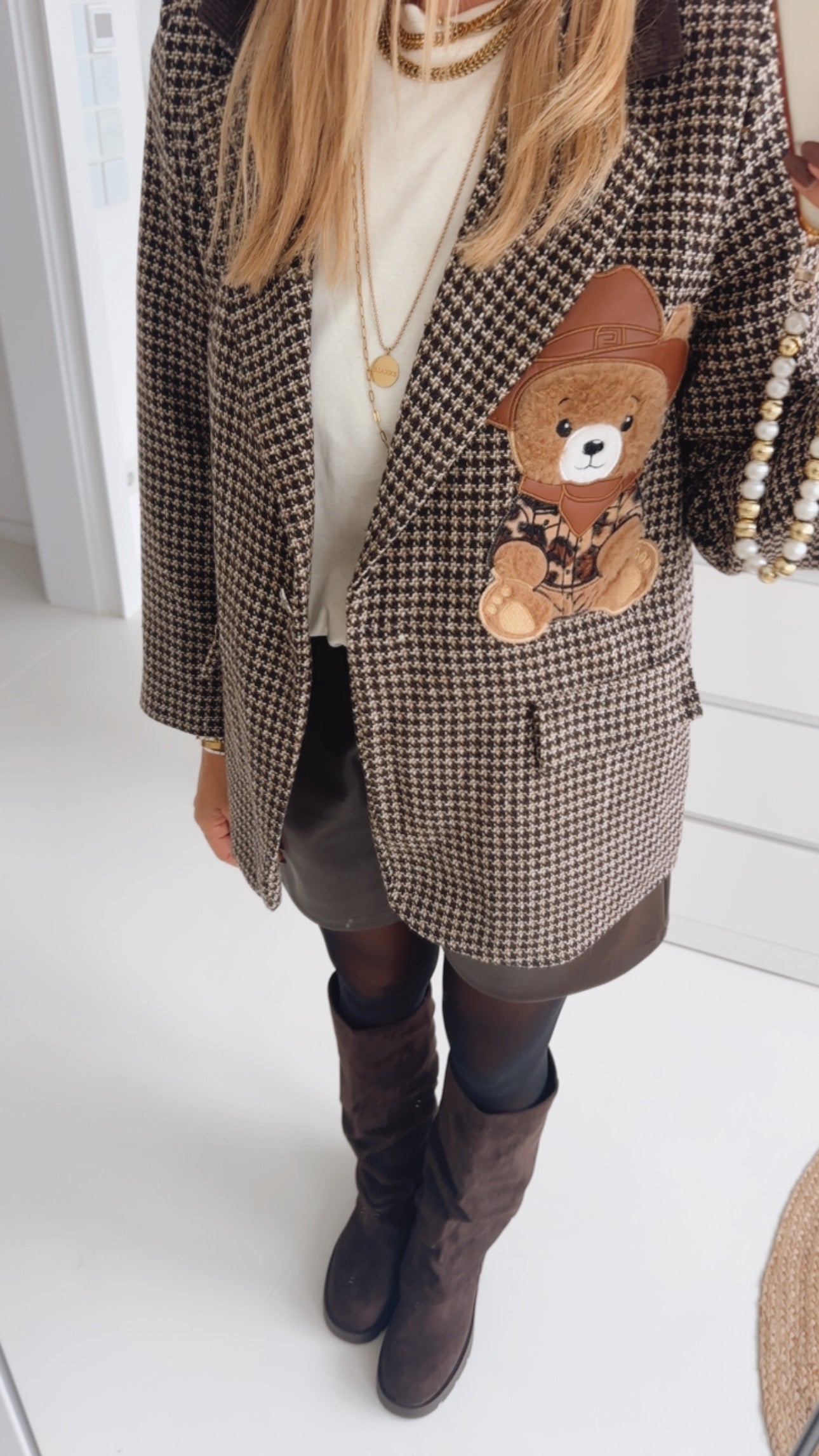 Teddy Blazer Cord Kragen