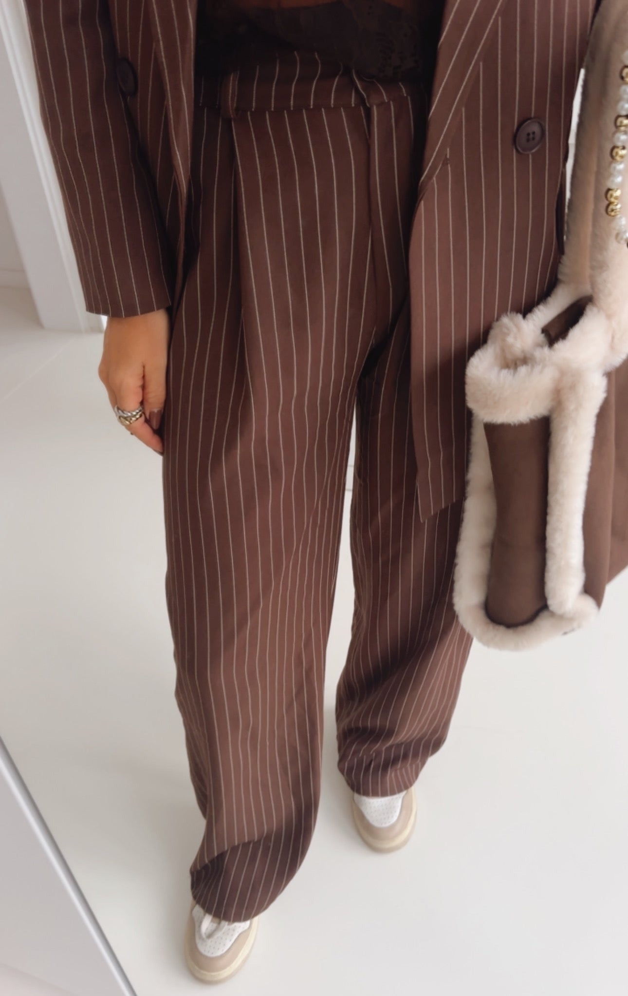 Straight Leg Hose Fine Pin Stripes