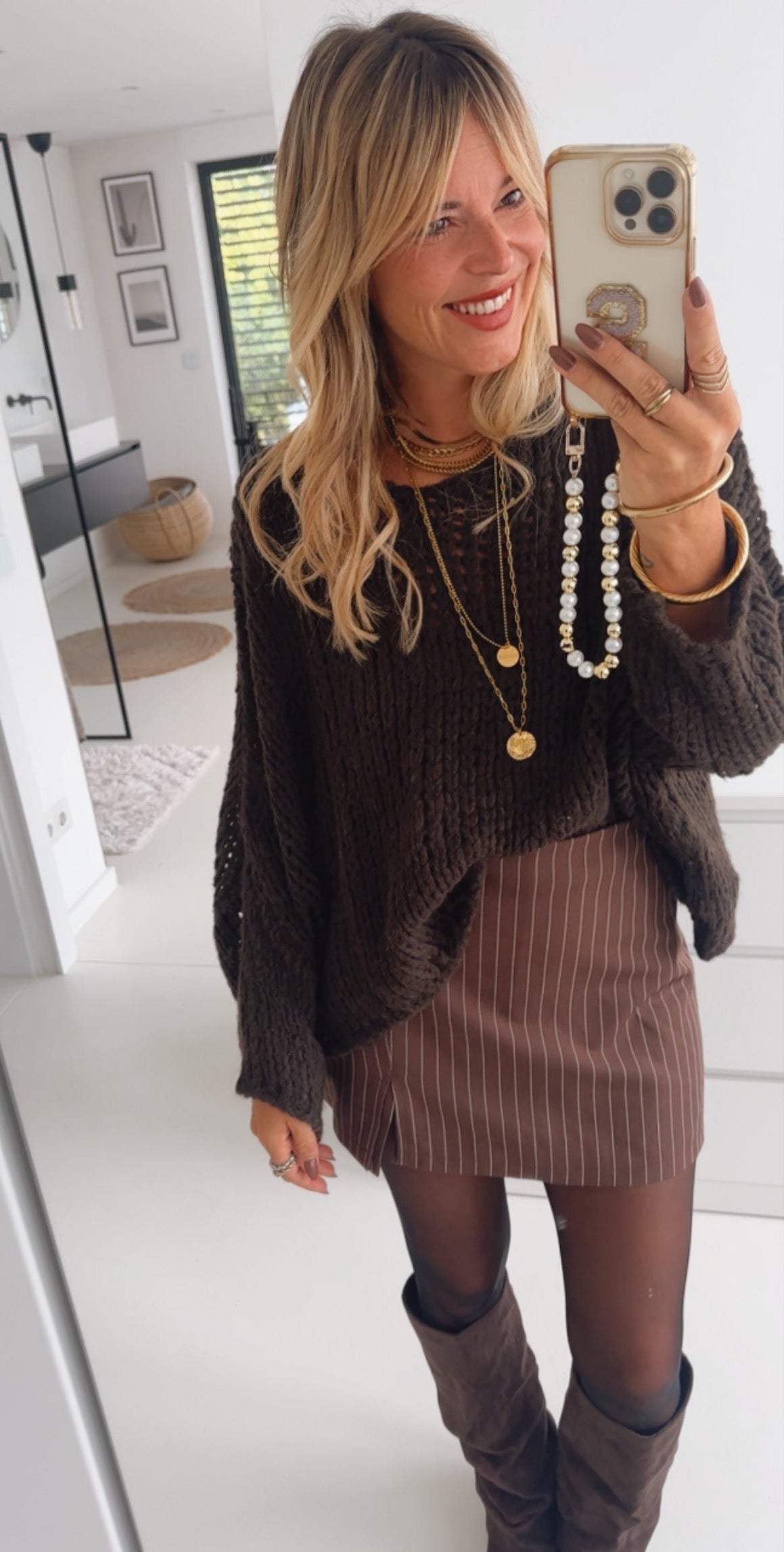 Mini Skort Fine Pin Stripes