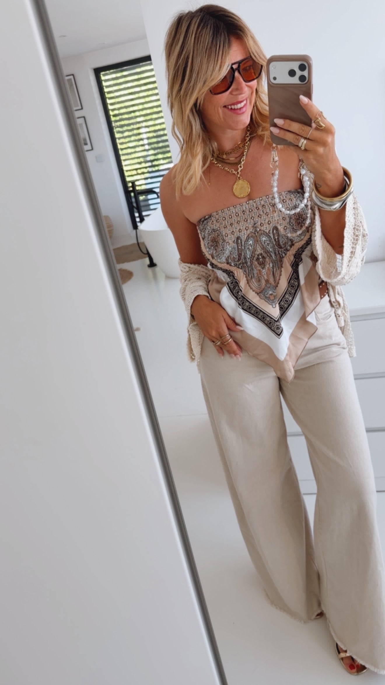 Bandeau Top Seidenoptik