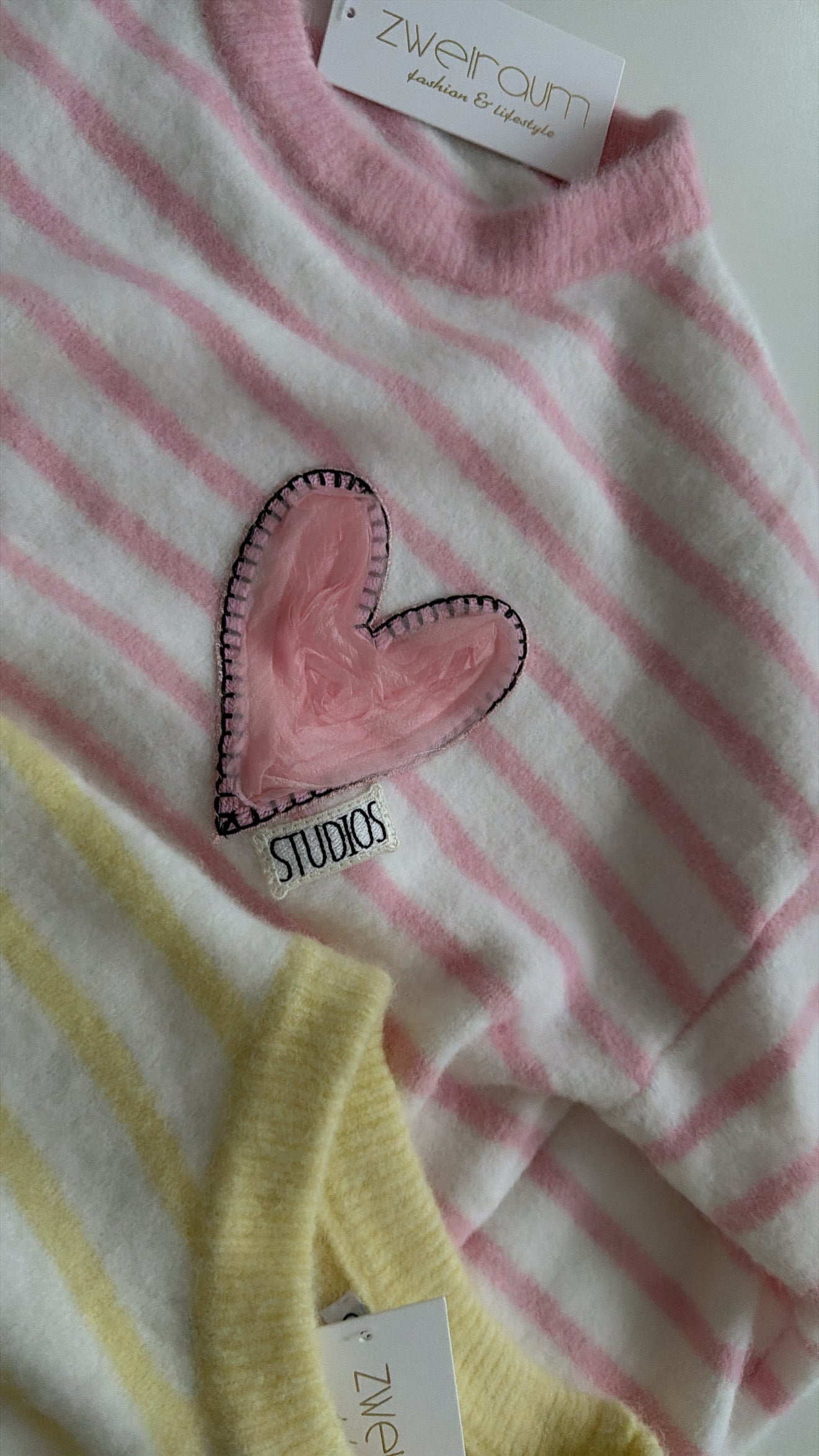 Midi Strick Pulli Big Heart