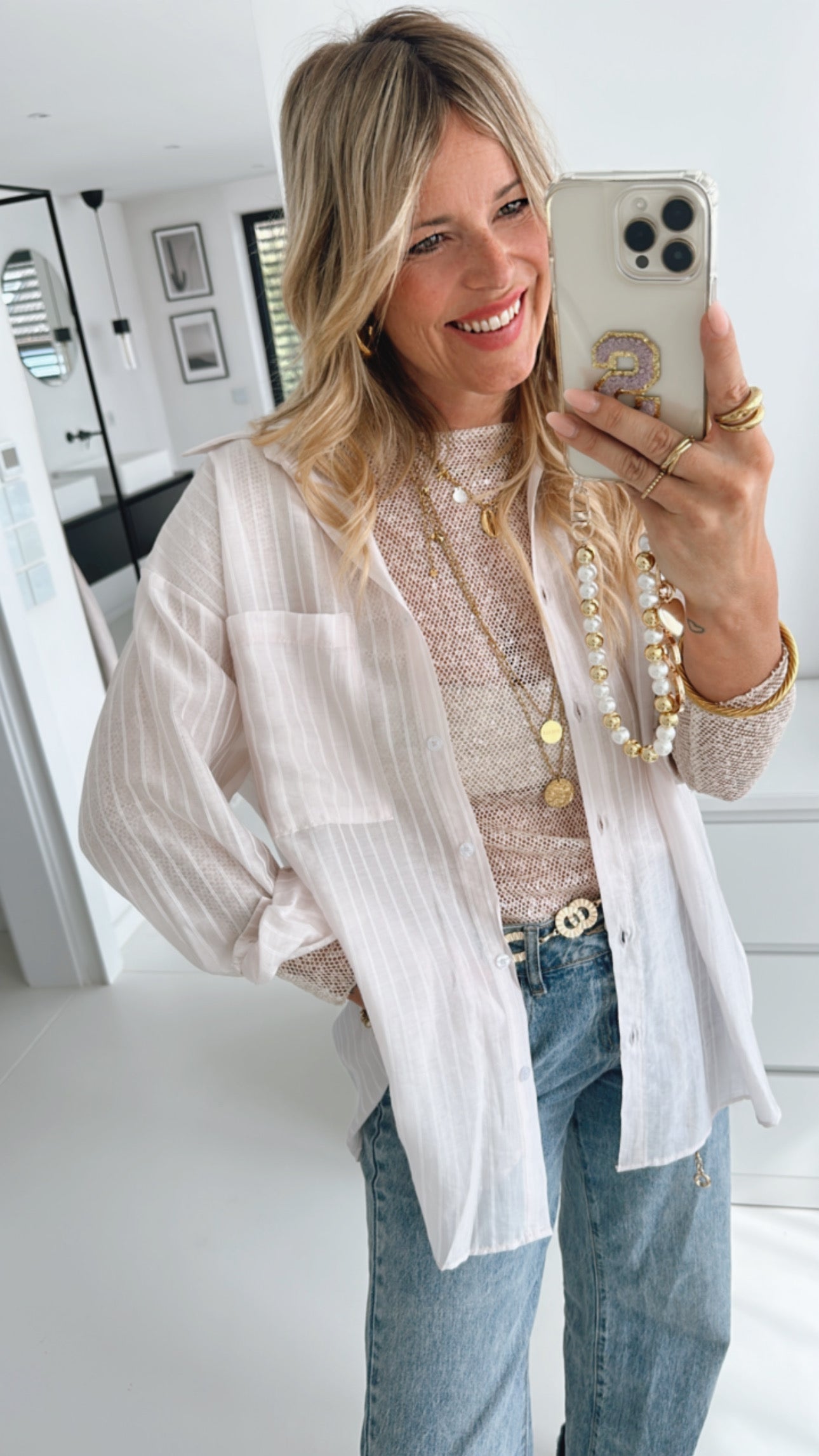 Hemd Bluse Fine Stripes